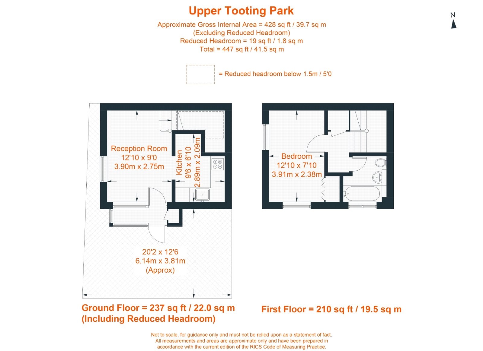 Floorplan for Upper Tooting Park, London, SW17