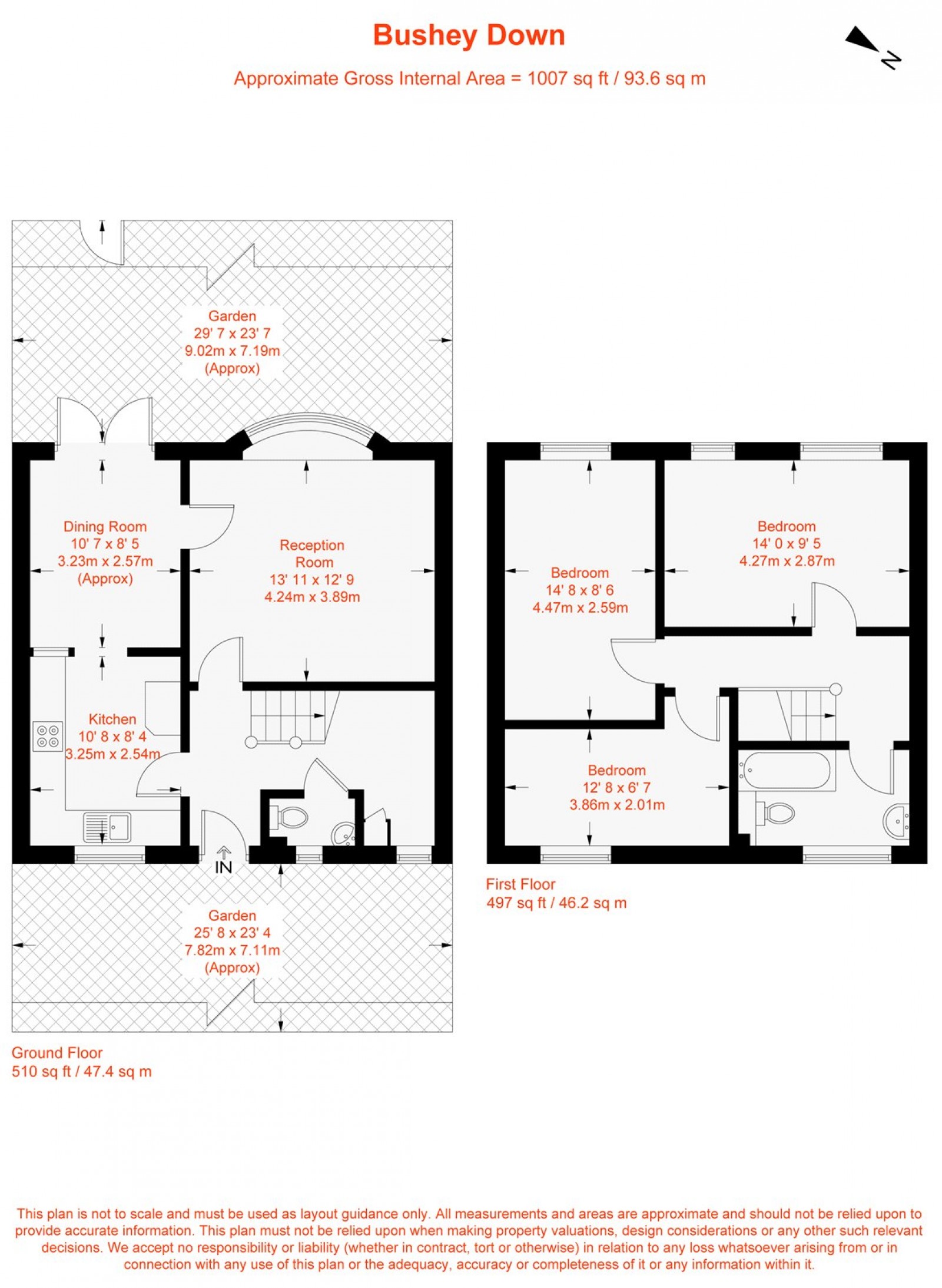 Floorplan for Bushey Down, Balham, SW12
