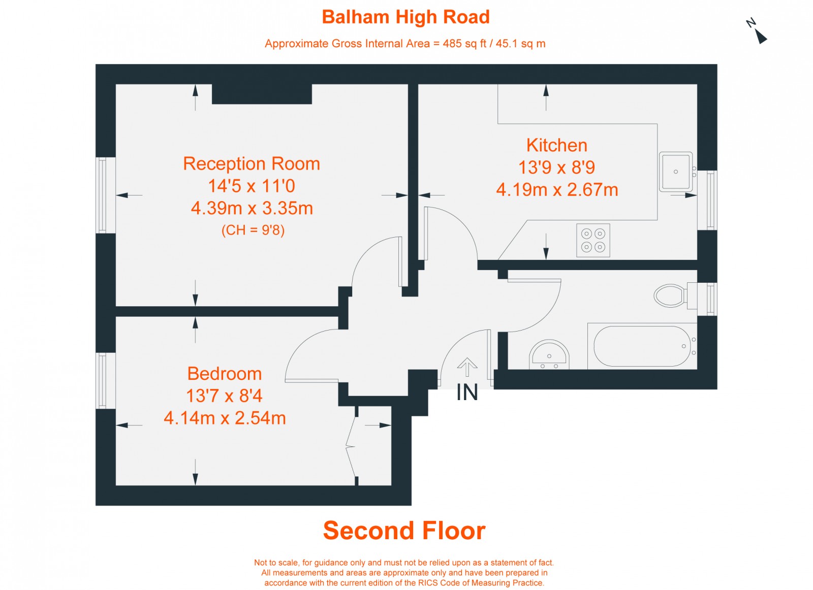 Floorplan for Balham High Road, London, SW12