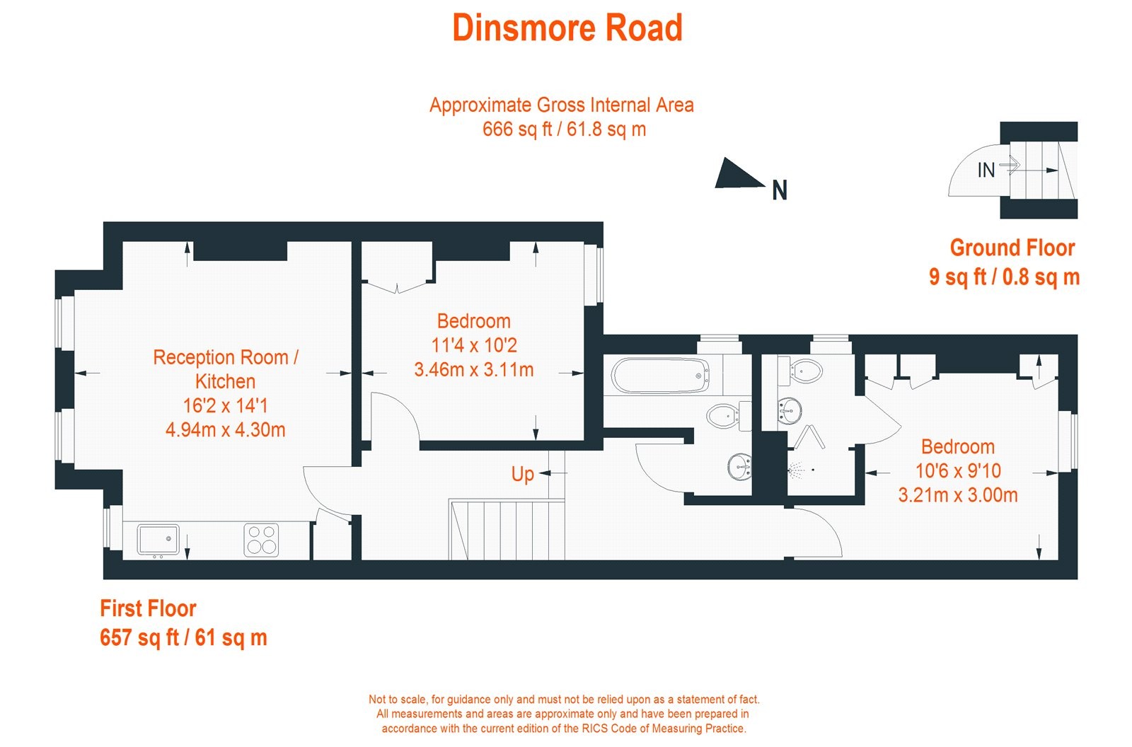 Floorplan for Dinsmore Road, London, SW12
