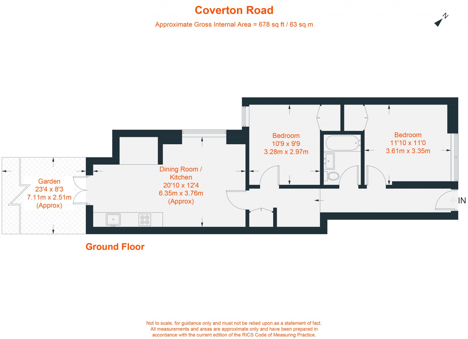 Floorplan for Coverton Road, London, SW17