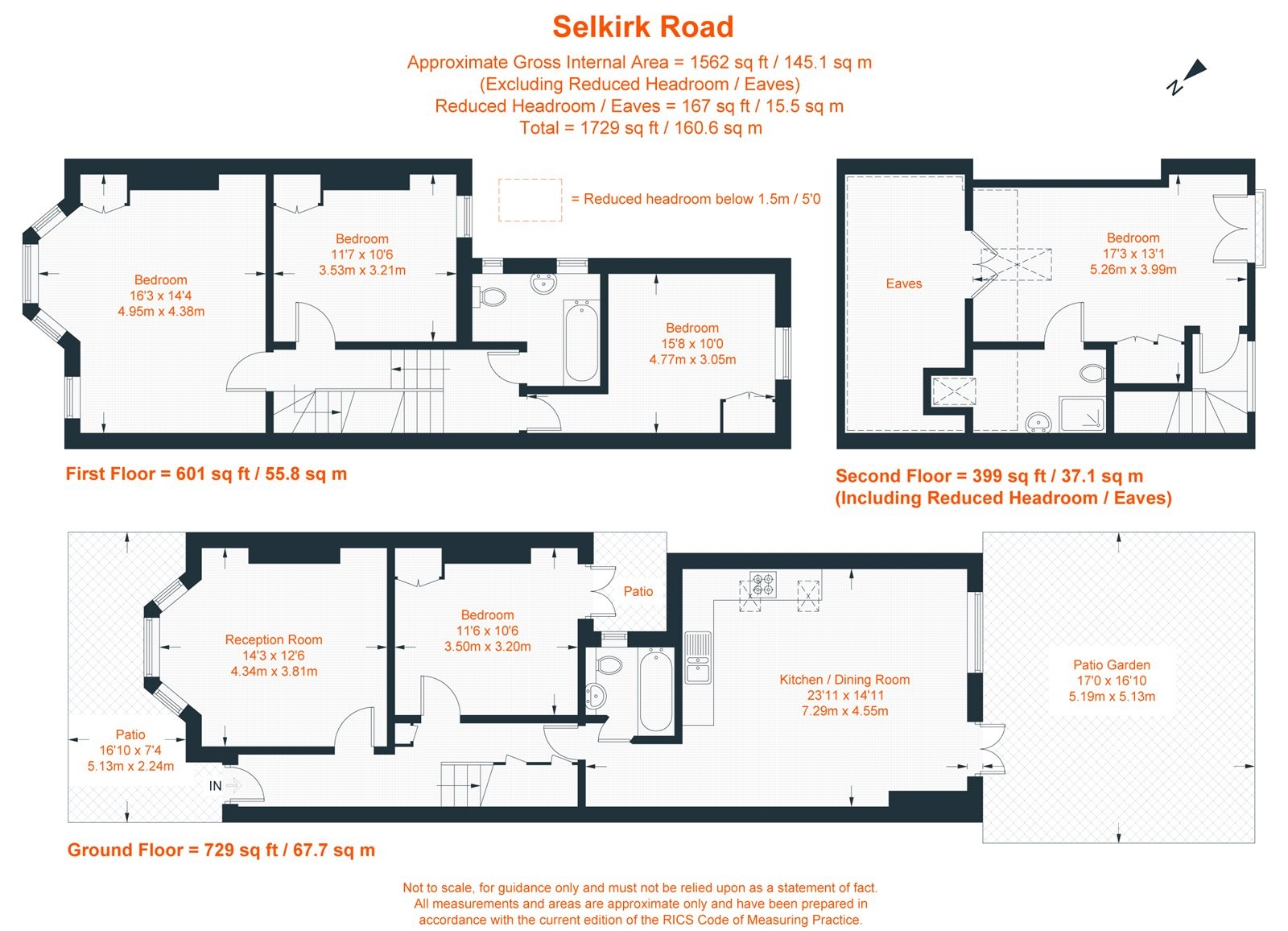 Floorplan for Selkirk Road, London, SW17
