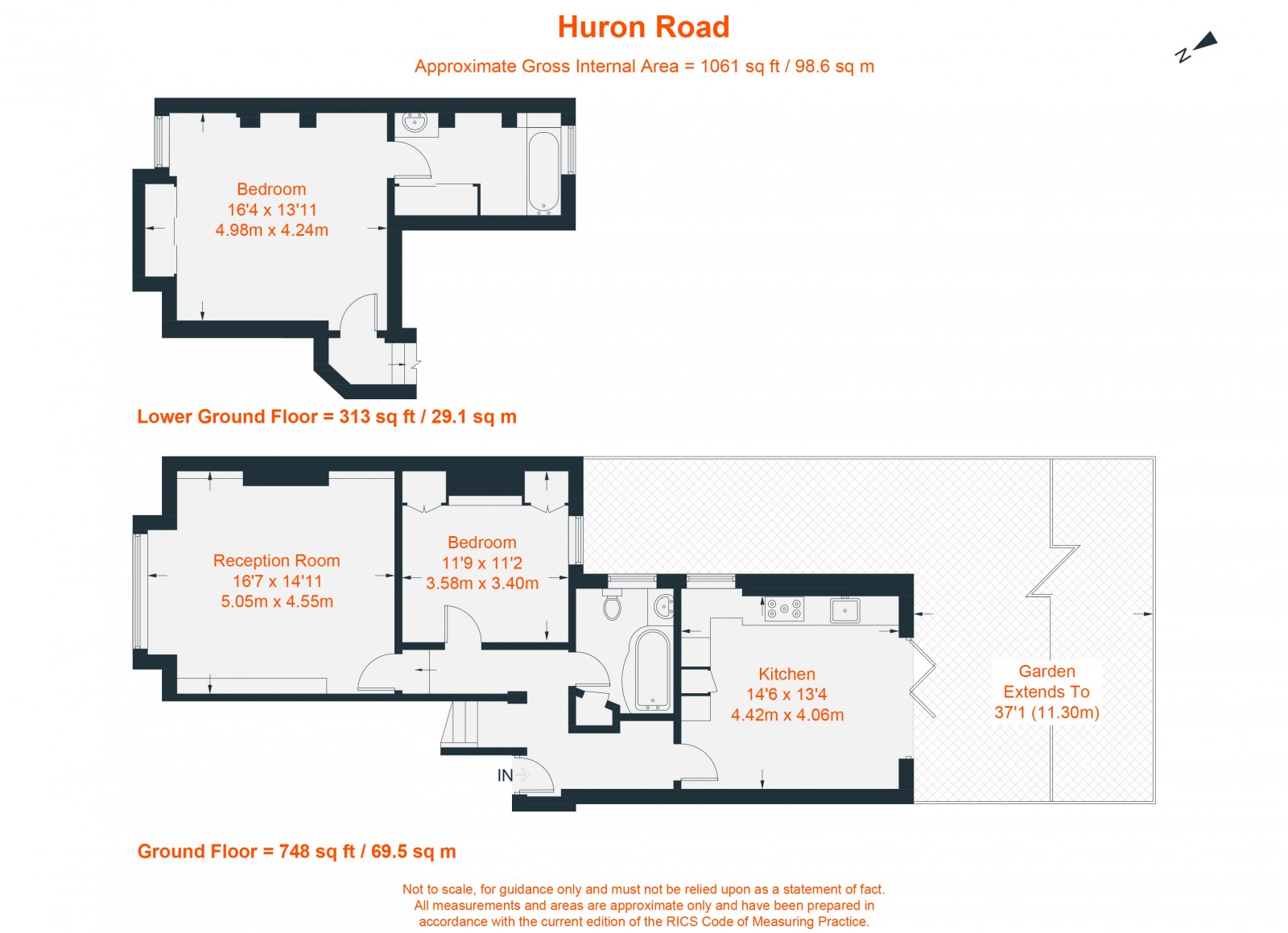 Floorplan for Huron Road, London, SW17