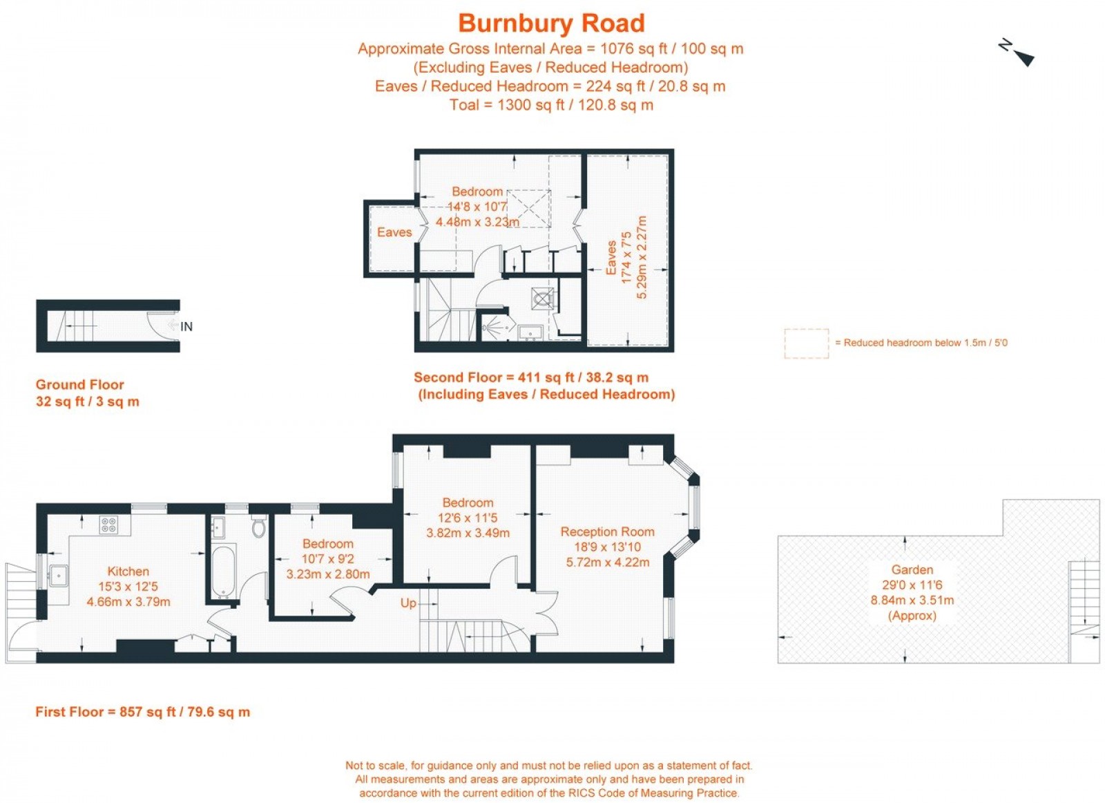 Floorplan for Burnbury Road, Balham, SW12