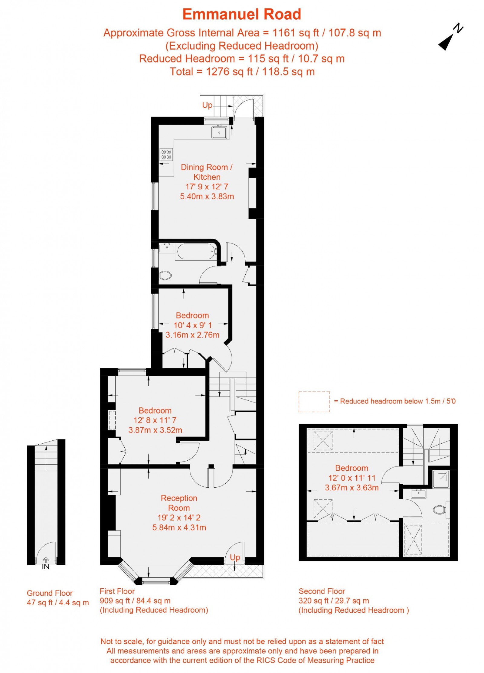 Floorplan for Emmanuel Road, Balham, SW12