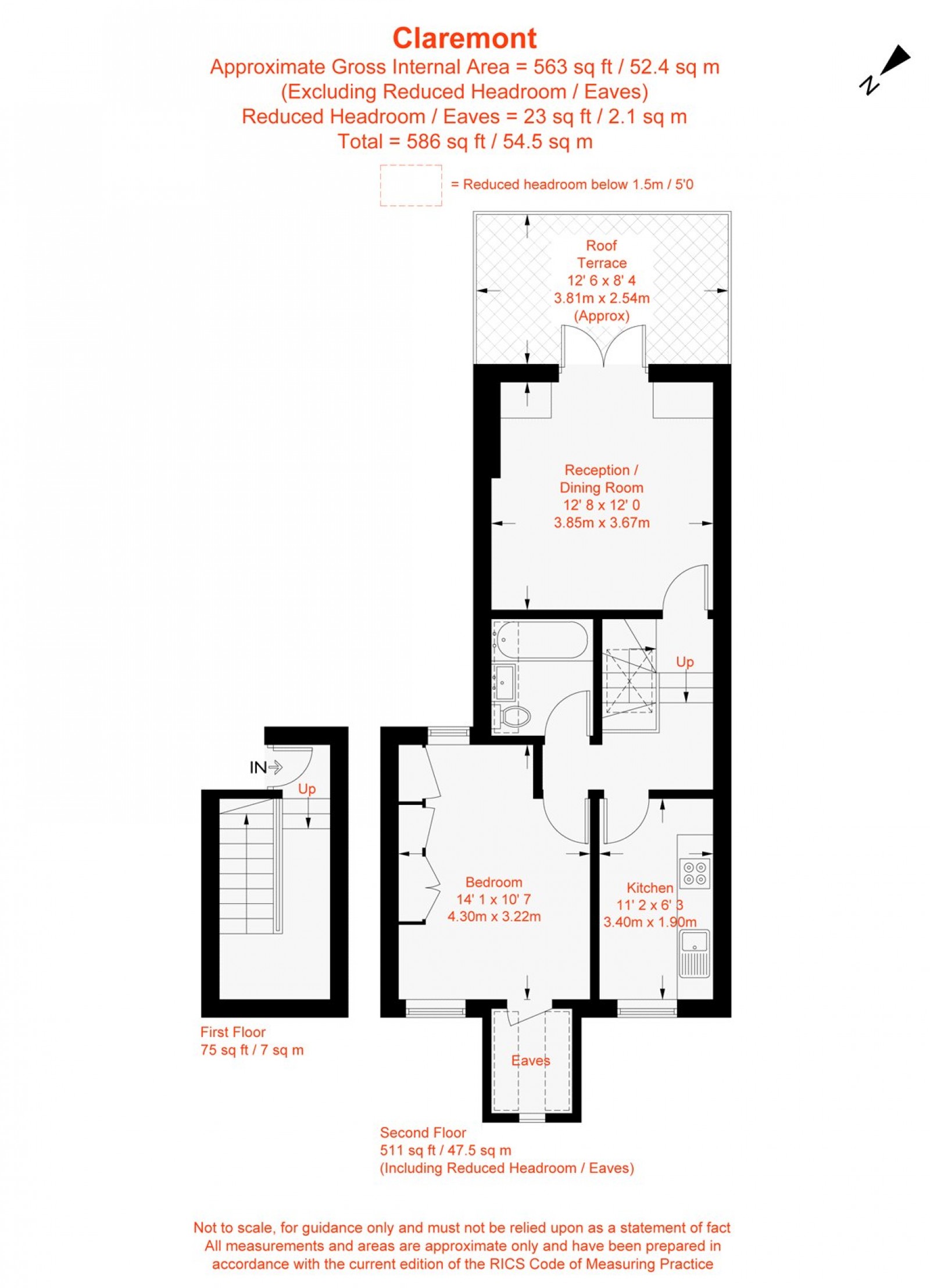 Floorplan for Claremont, Fontenoy Road, SW12