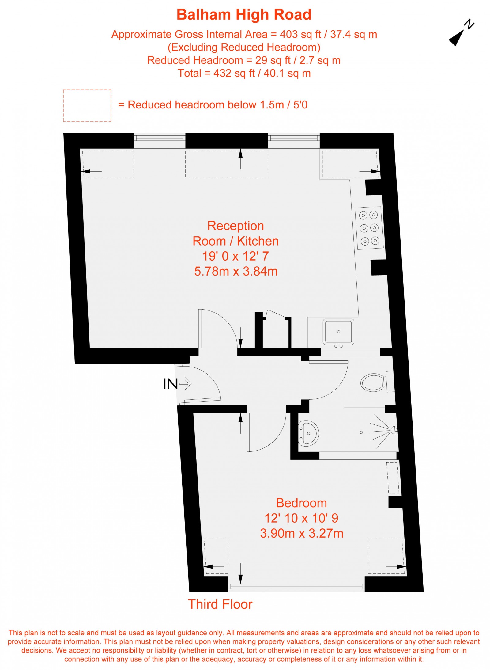 Floorplan for Balham High Road, Balham, SW12