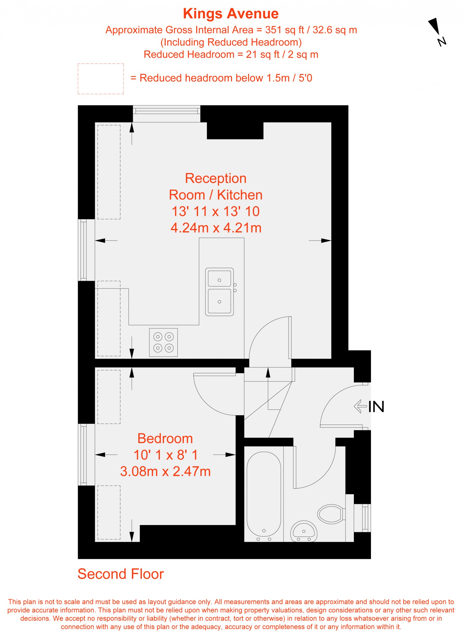 Floorplan for Kings Avenue, London, SW12