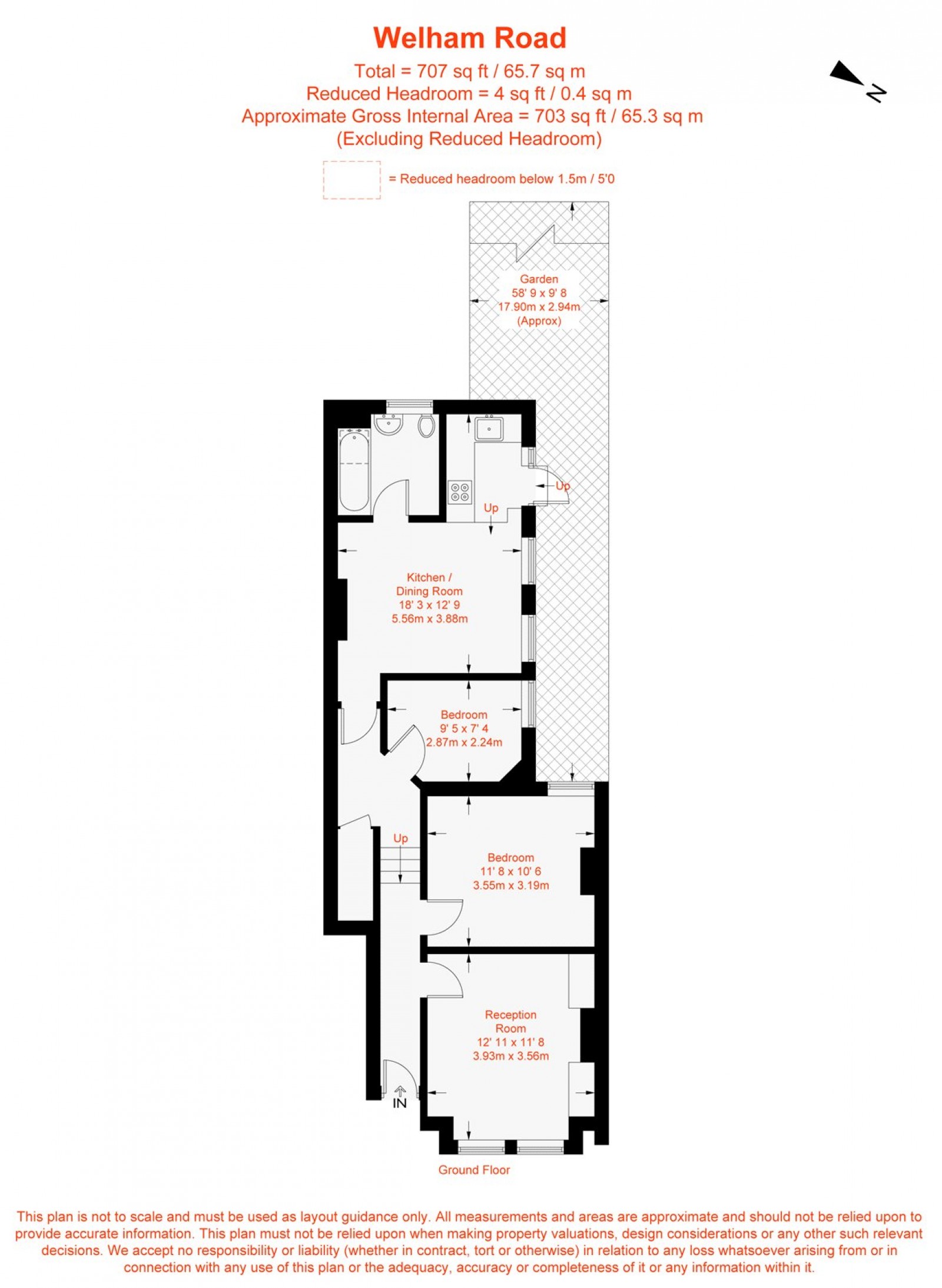 Floorplan for Welham Road, London, SW16