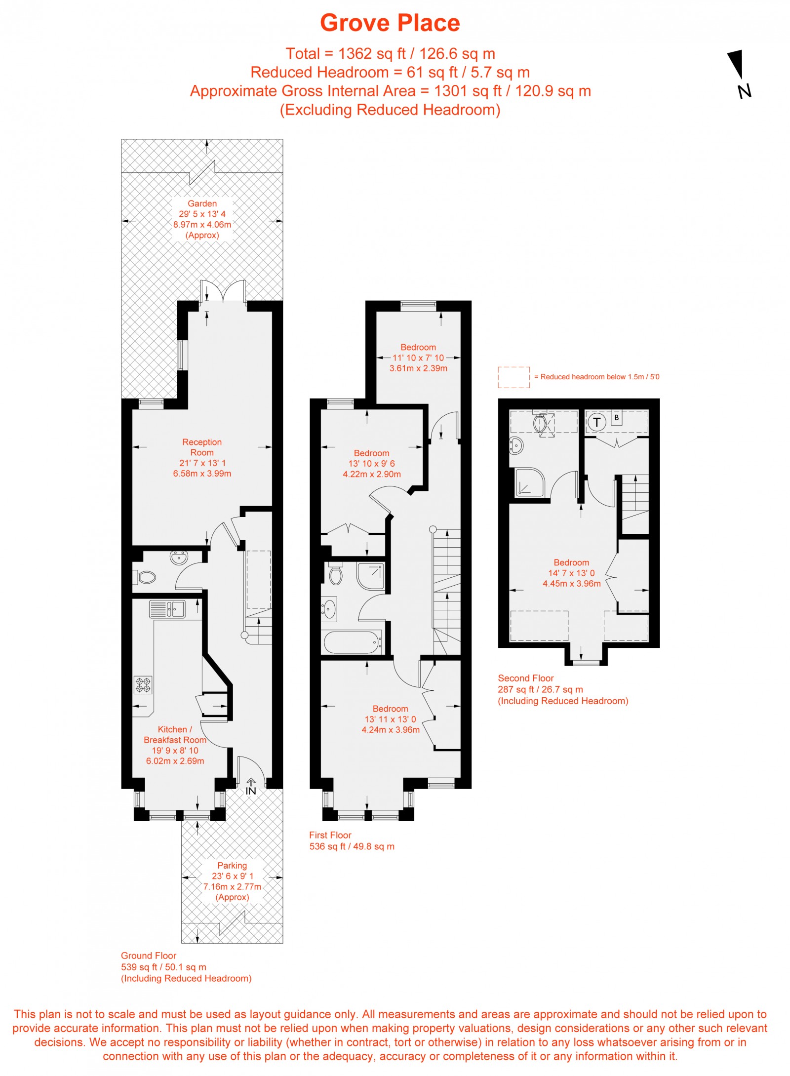 Floorplan for Grove Place, London, SW12