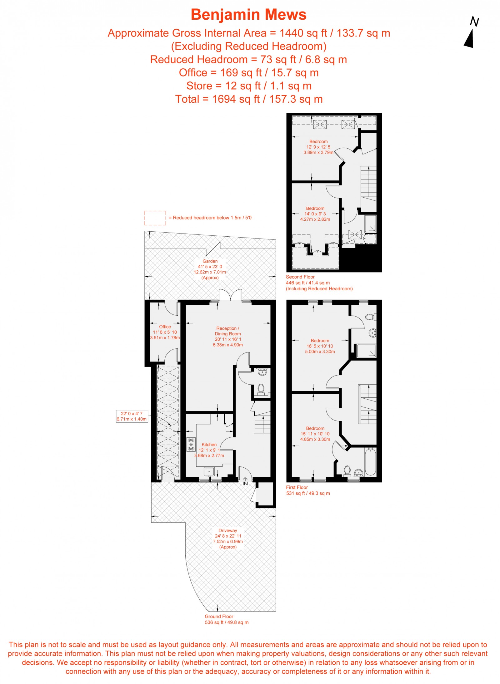 Floorplan for Benjamin Mews, Balham, SW12