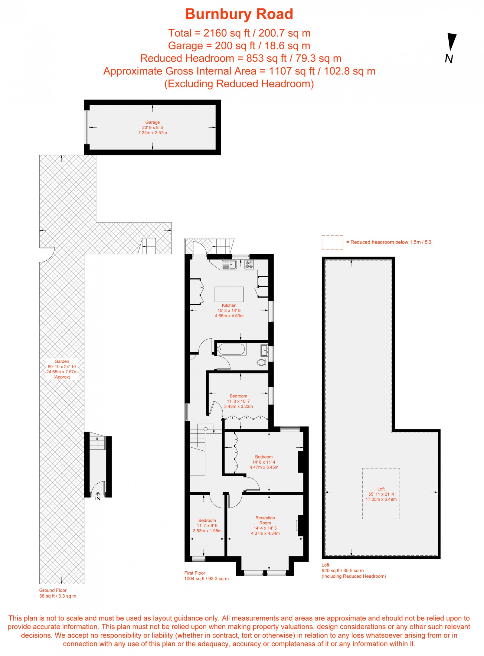 Floorplan for Burnbury Road, London, SW12