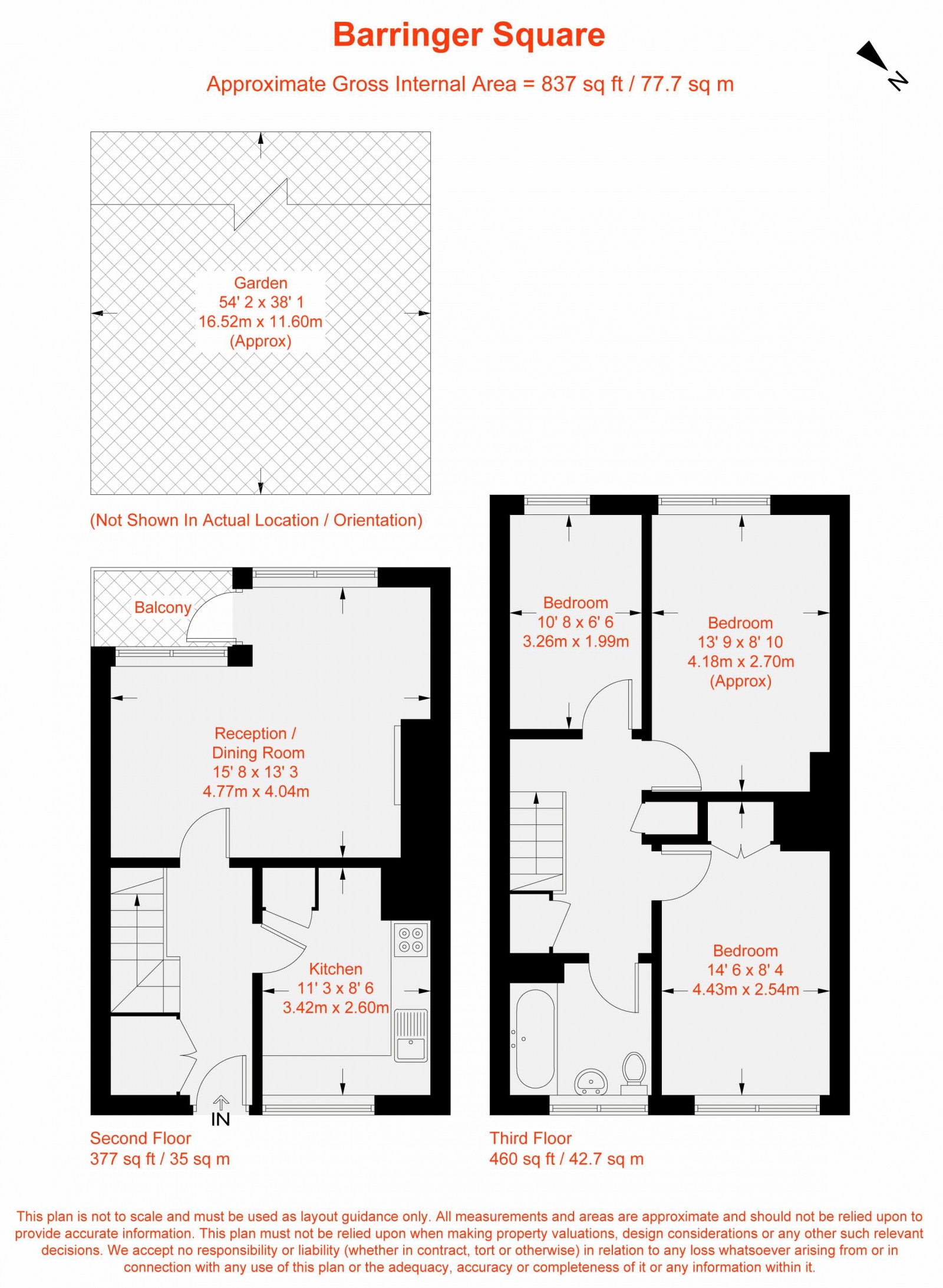 Floorplan for Barringer Square, London, SW17