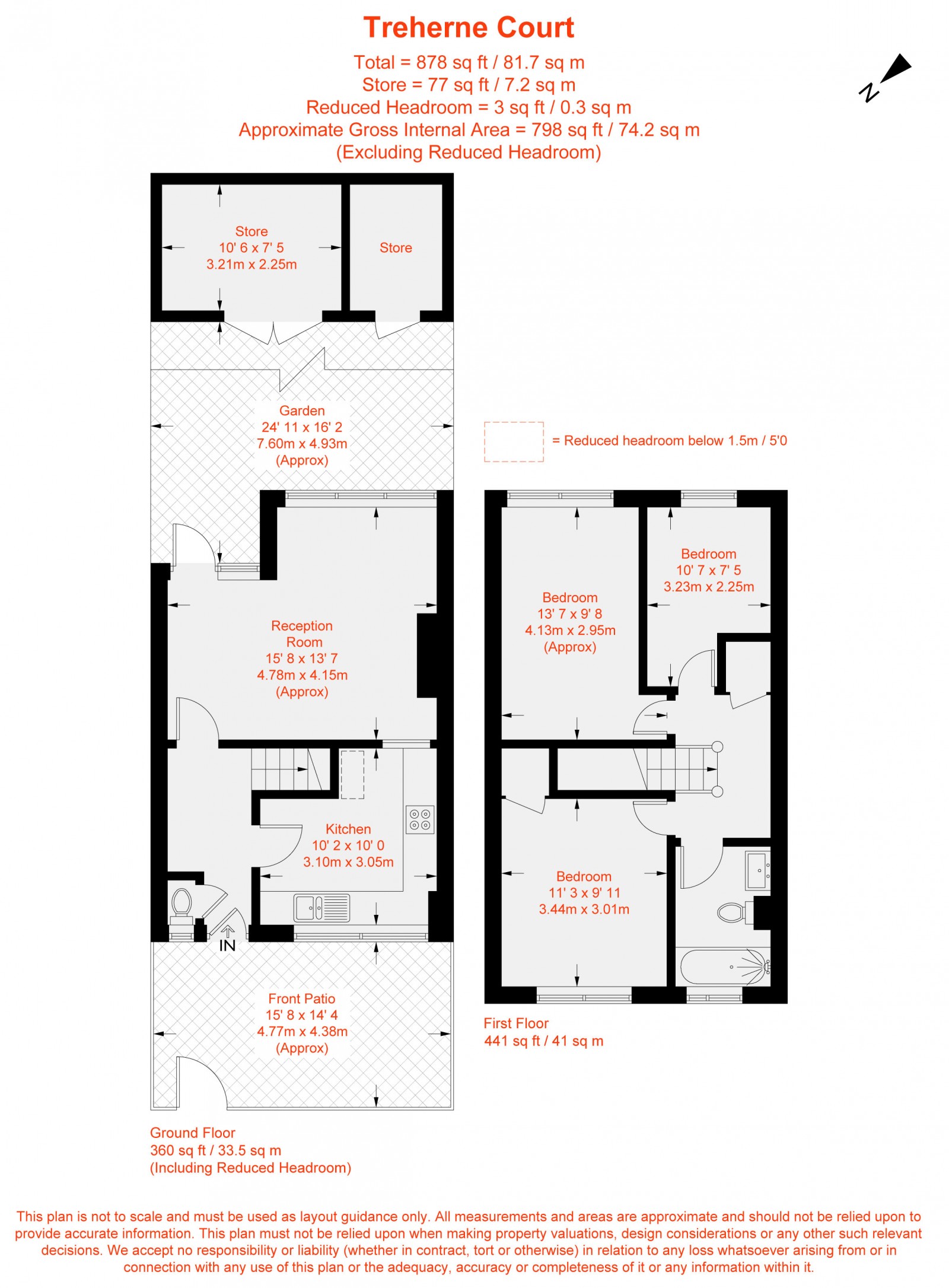Floorplan for Tooting Bec Road, London, SW17