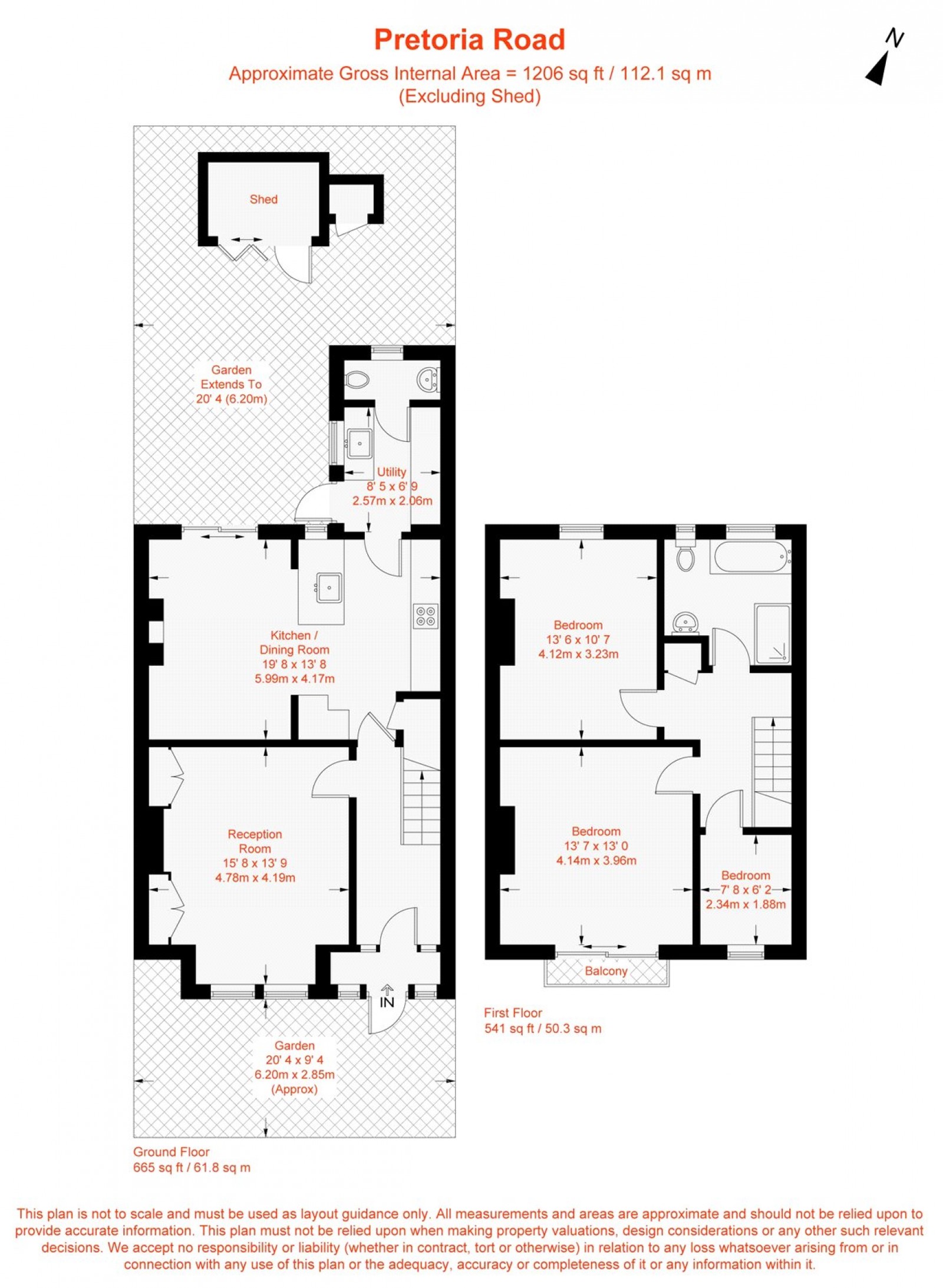 Floorplan for Pretoria Road, London, SW16