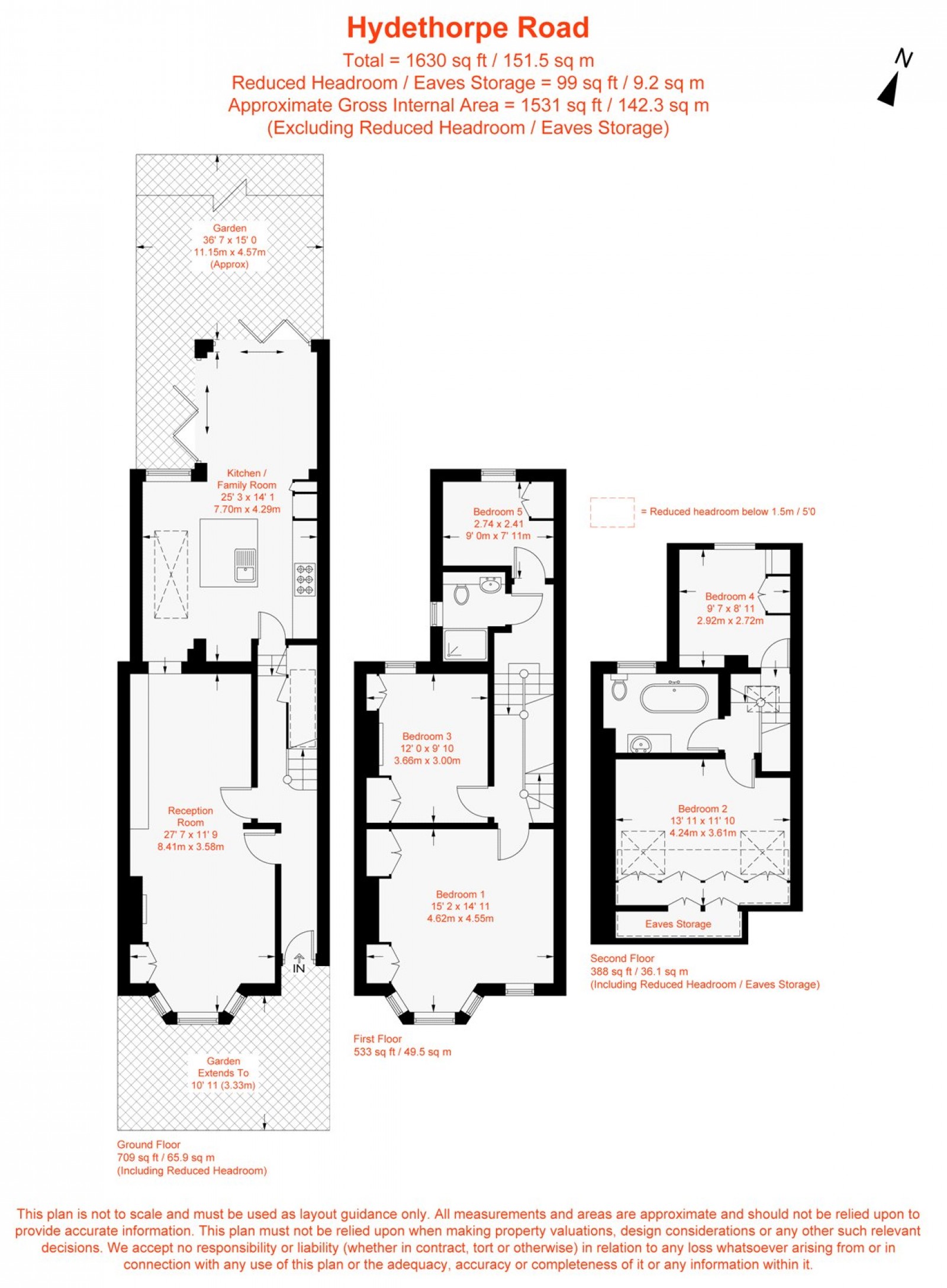 Floorplan for Hydethorpe Road, London, SW12
