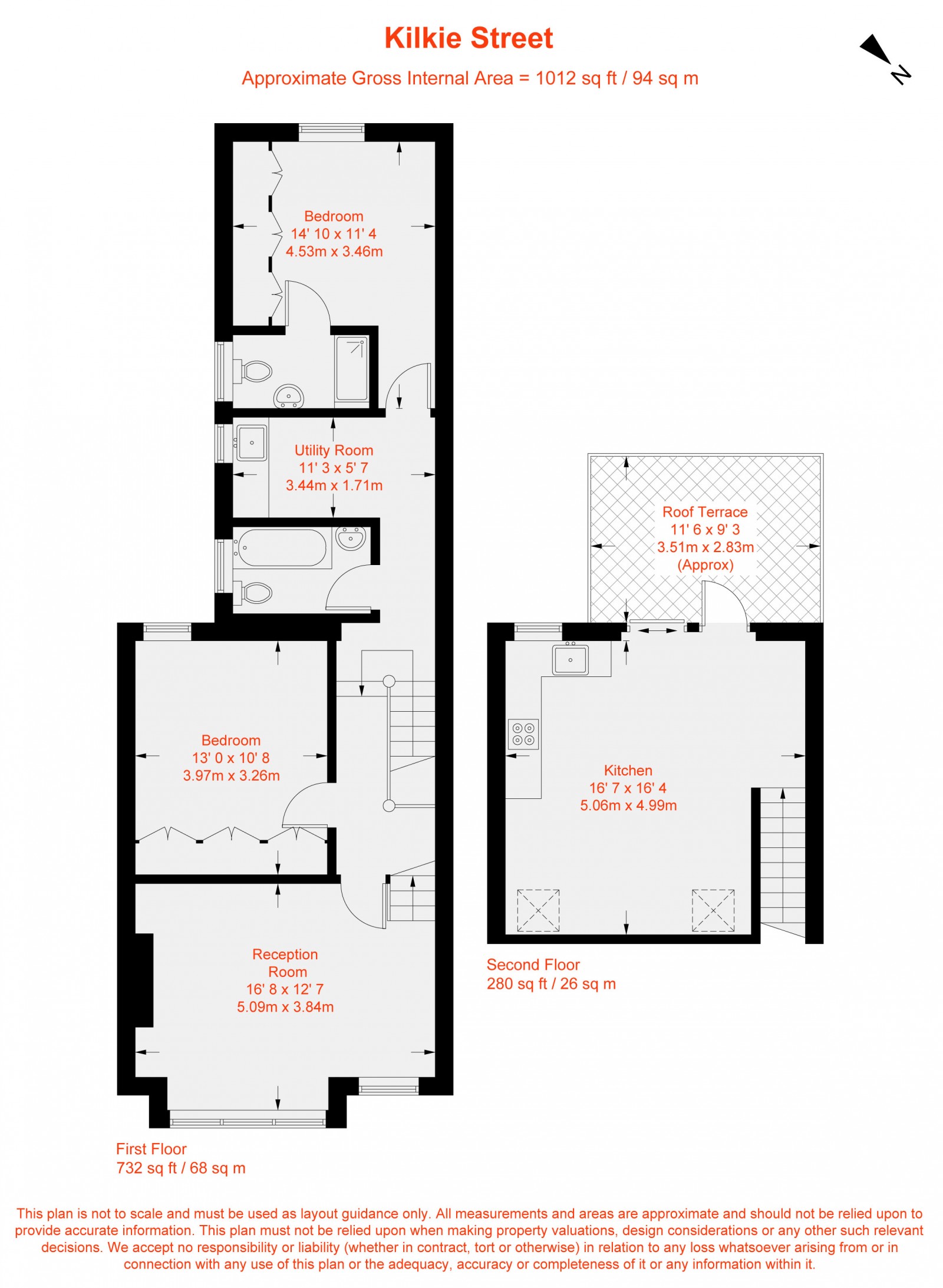 Floorplan for Kilkie Street, Fulham, SW6