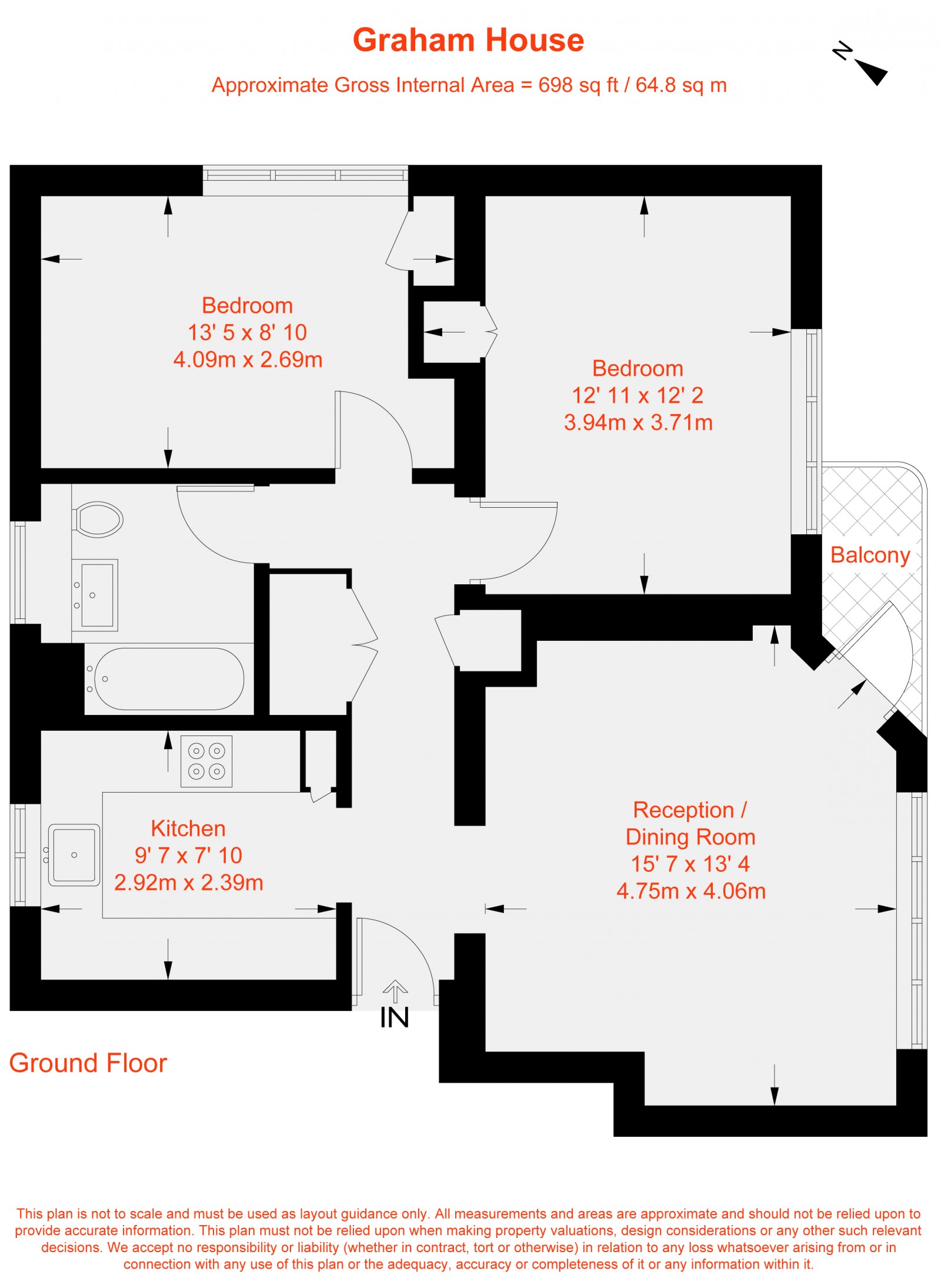 Floorplan for Balham Hill, London, SW12