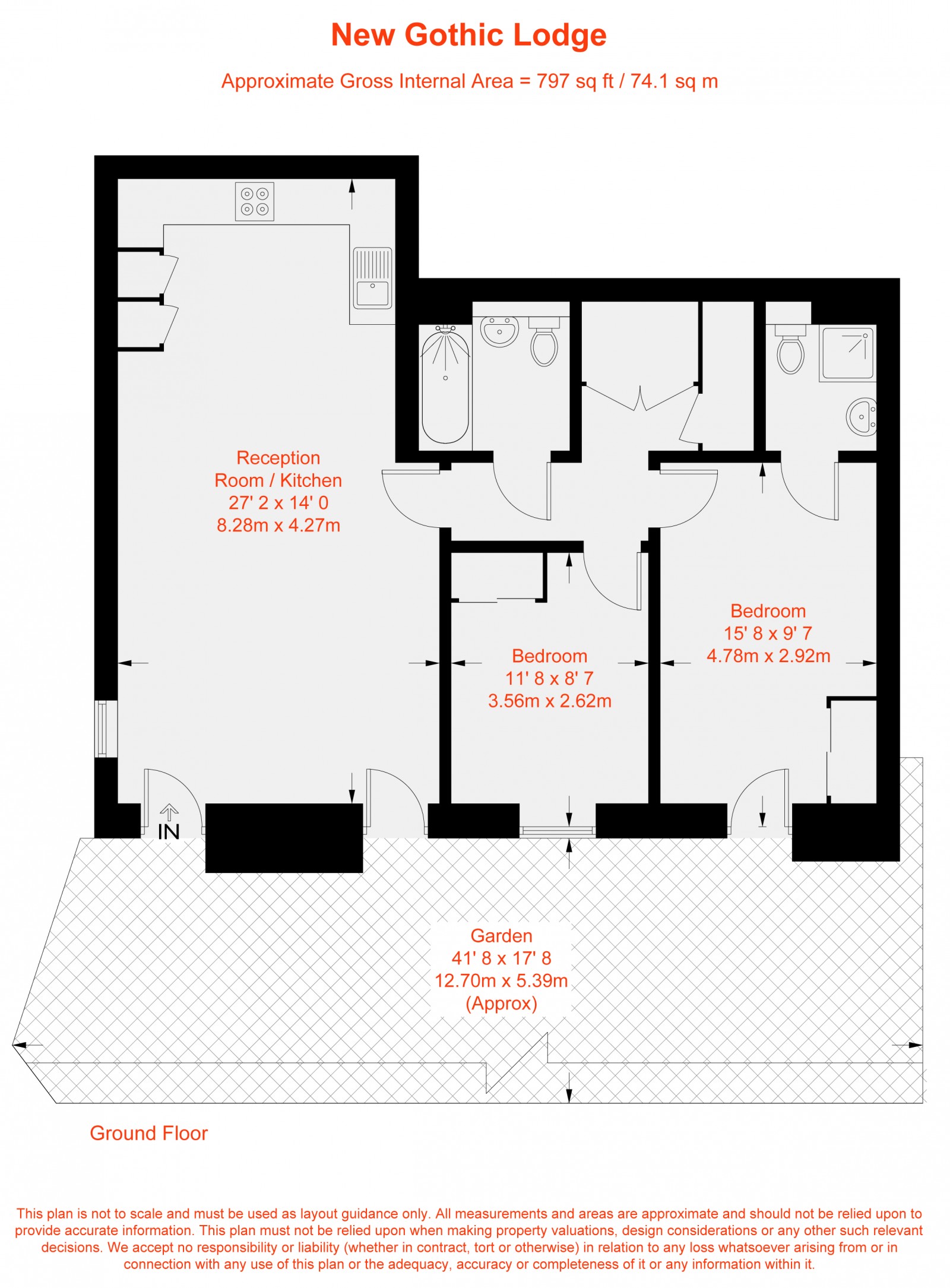 Floorplan for Old Devonshire Road, London, SW12