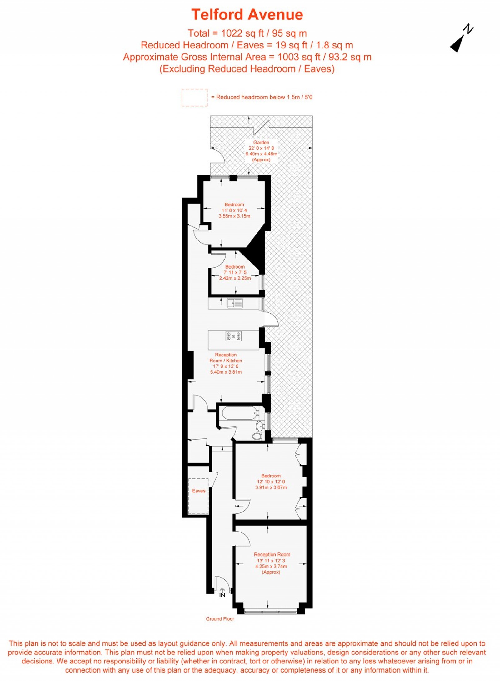 Floorplan for Telford Avenue, Telford Park, SW2