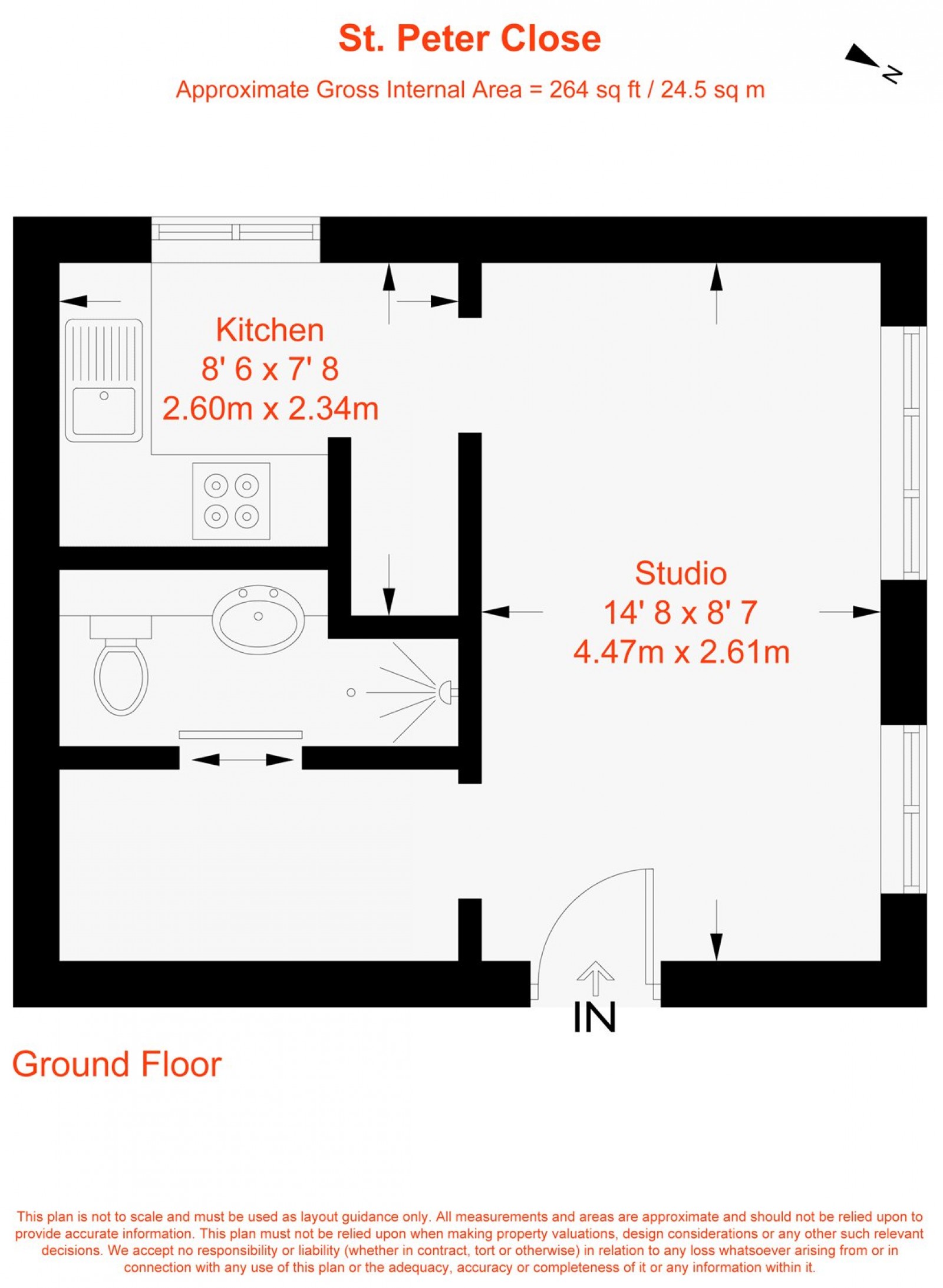 Floorplan for St. Peter's Close, London, SW17