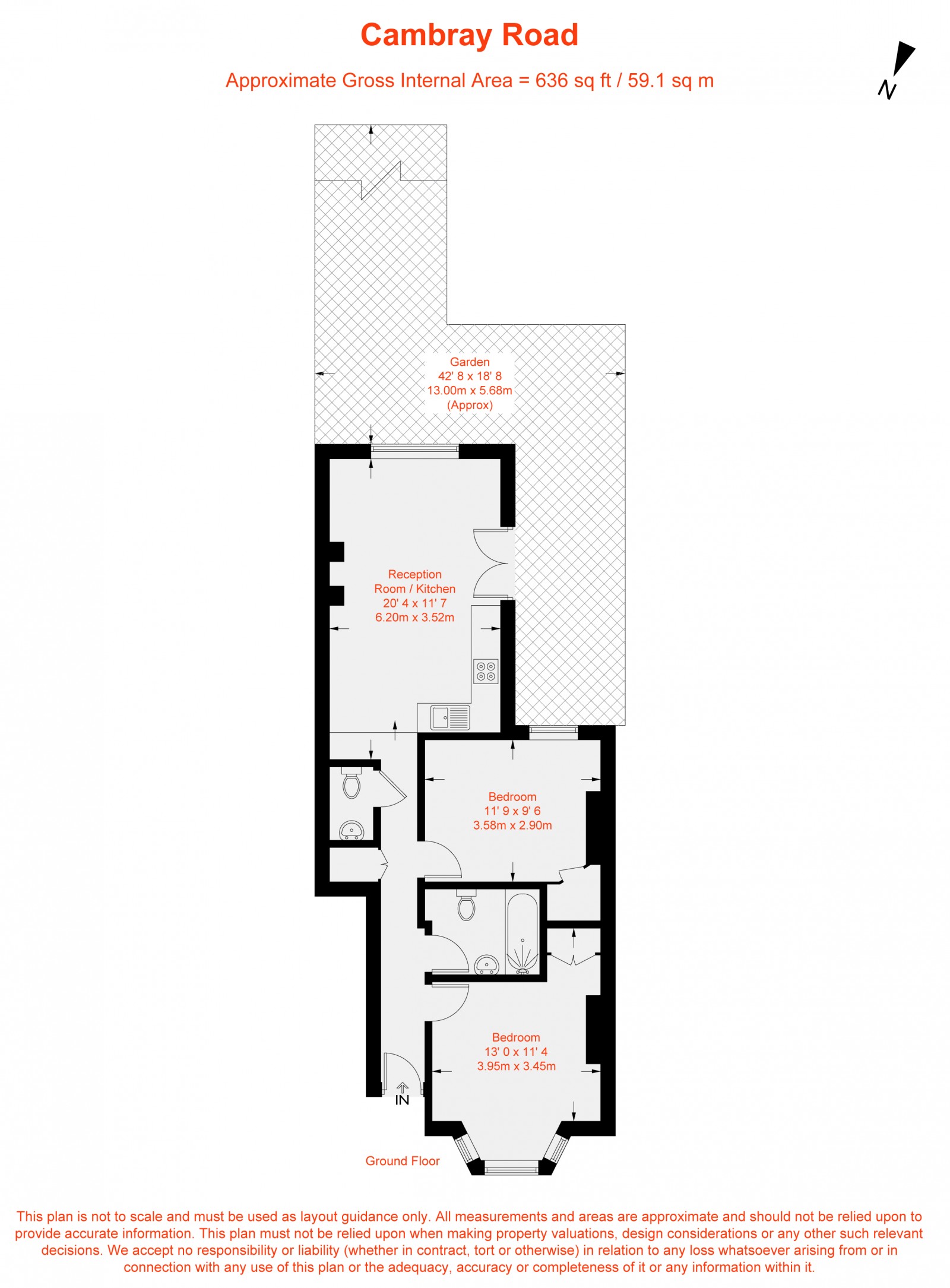 Floorplan for Cambray Road, London, SW12