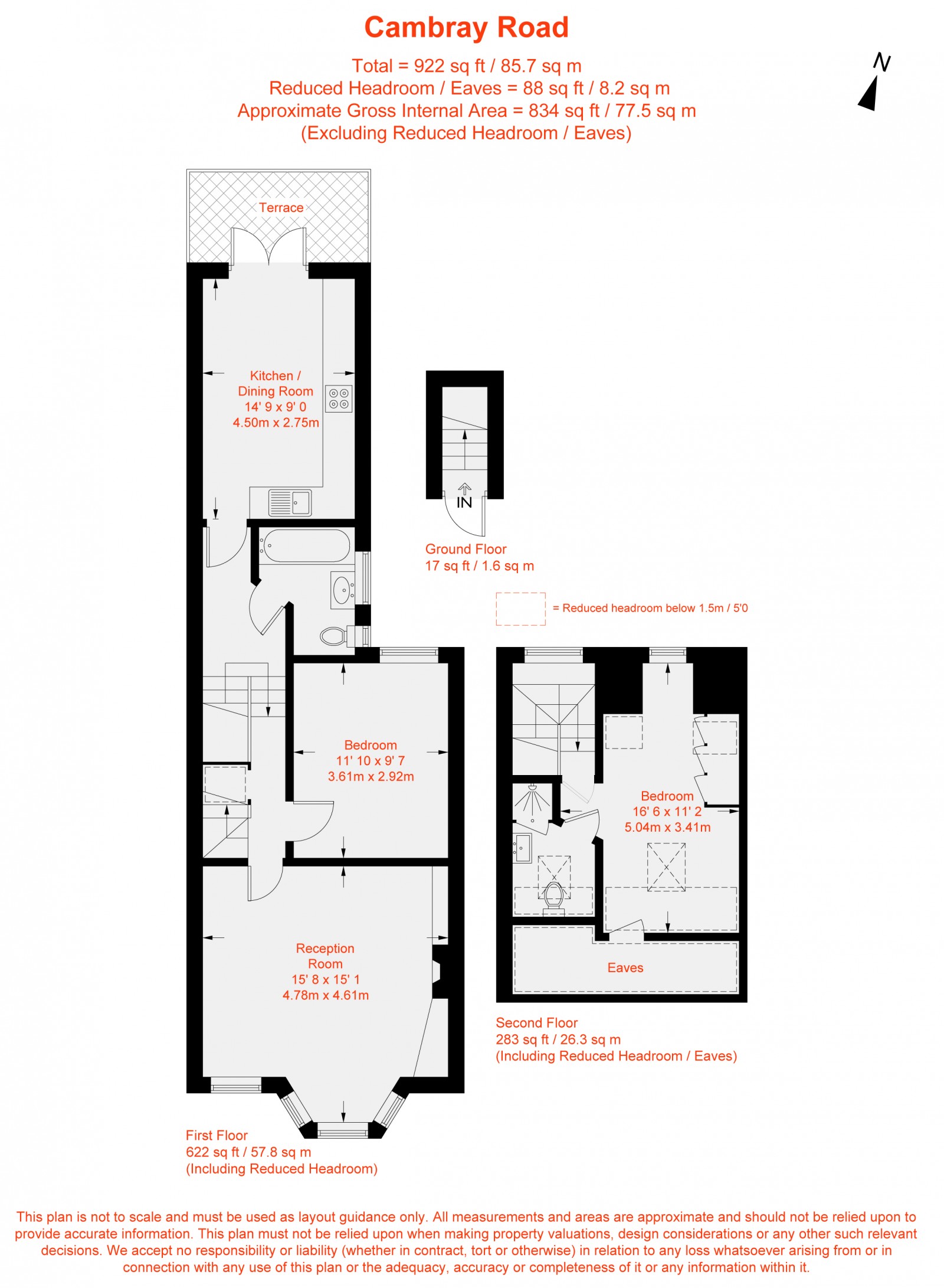 Floorplan for Cambray Road, Lambeth, SW12