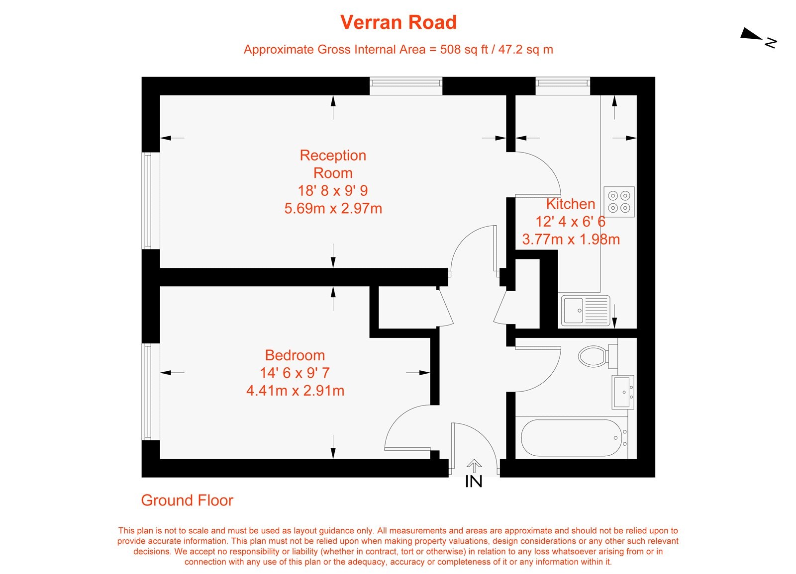 Floorplan for Verran Road, London, SW12