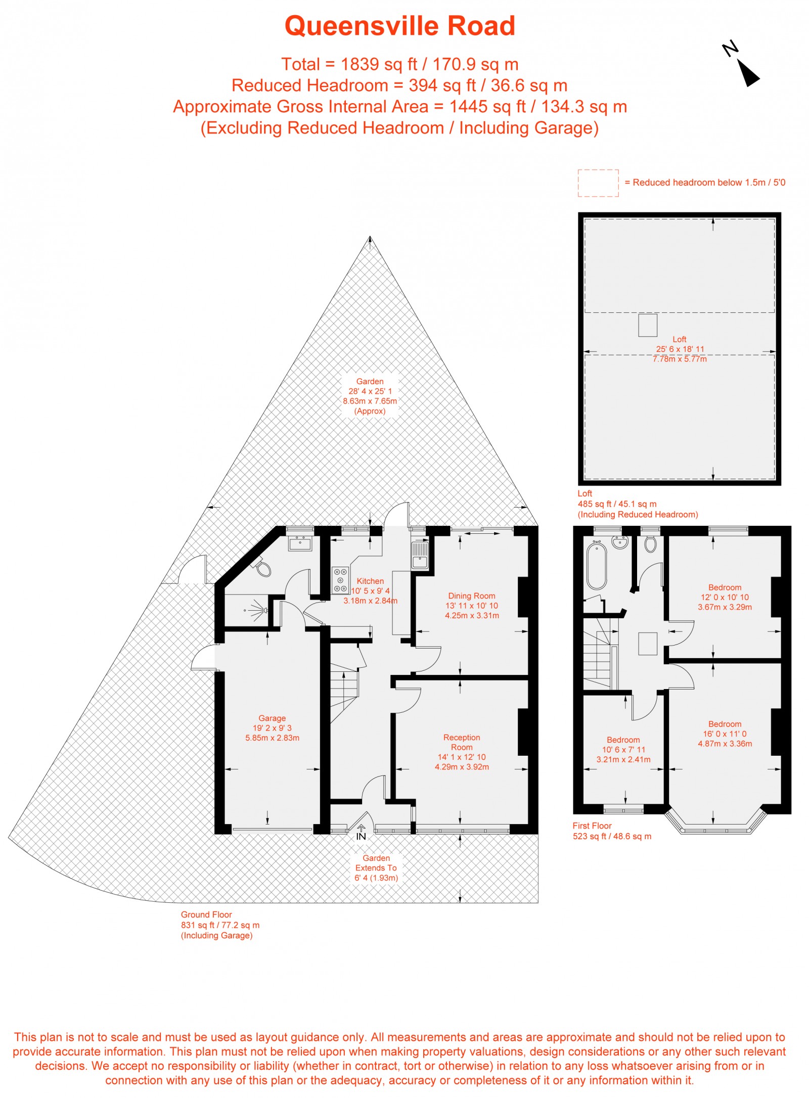 Floorplan for Queensville Road, London, SW12