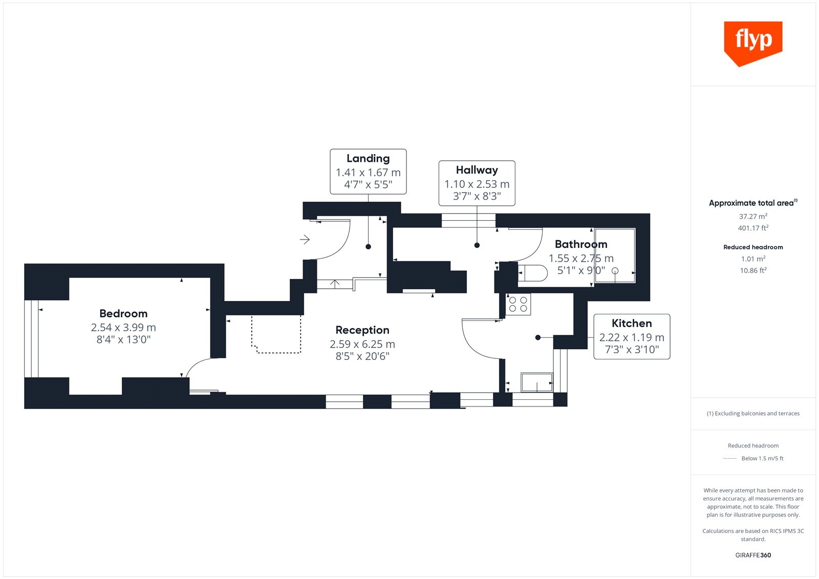 Floorplan for Combermere Road, London, SW9