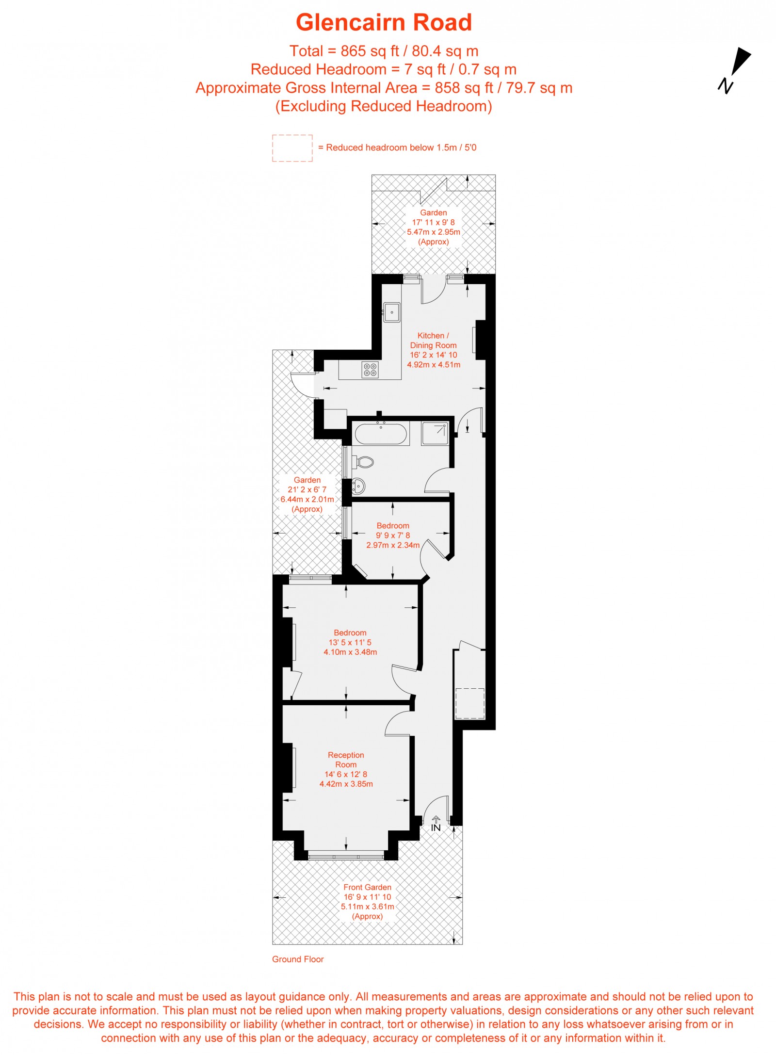 Floorplan for Glencairn Road, London, SW16