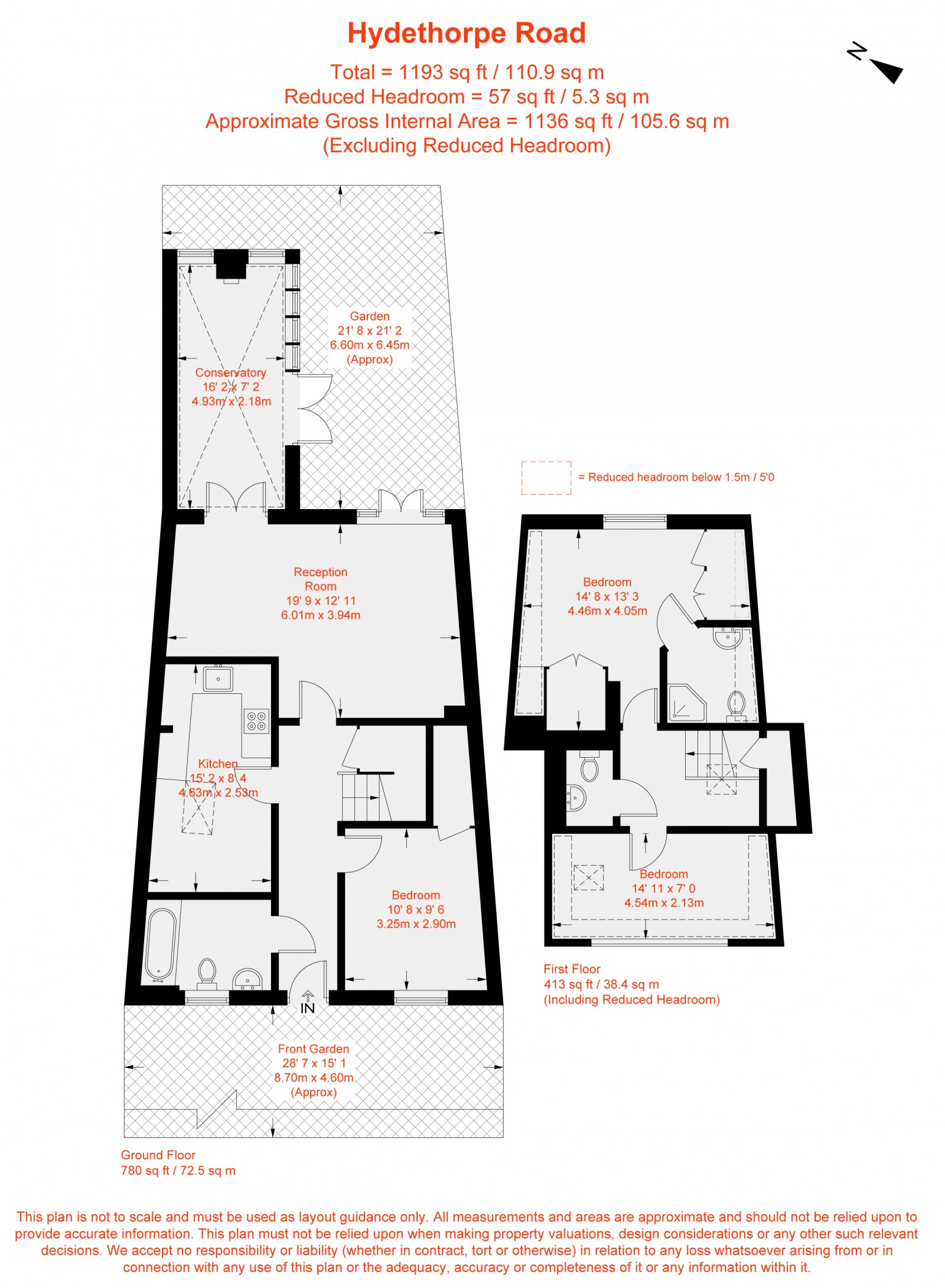 Floorplan for Hydethorpe Road, London, SW12