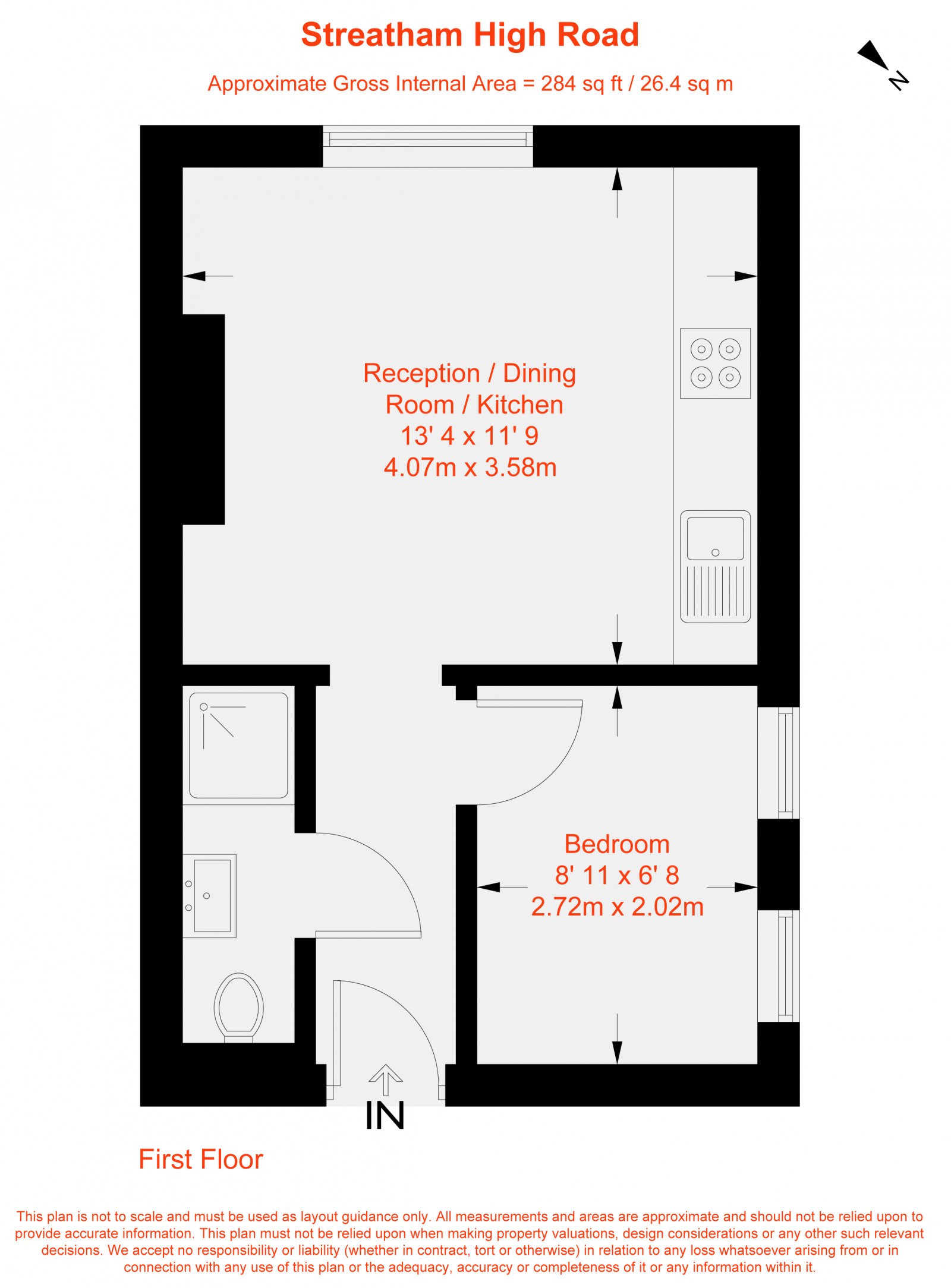 Floorplan for Streatham High Road, London, SW16