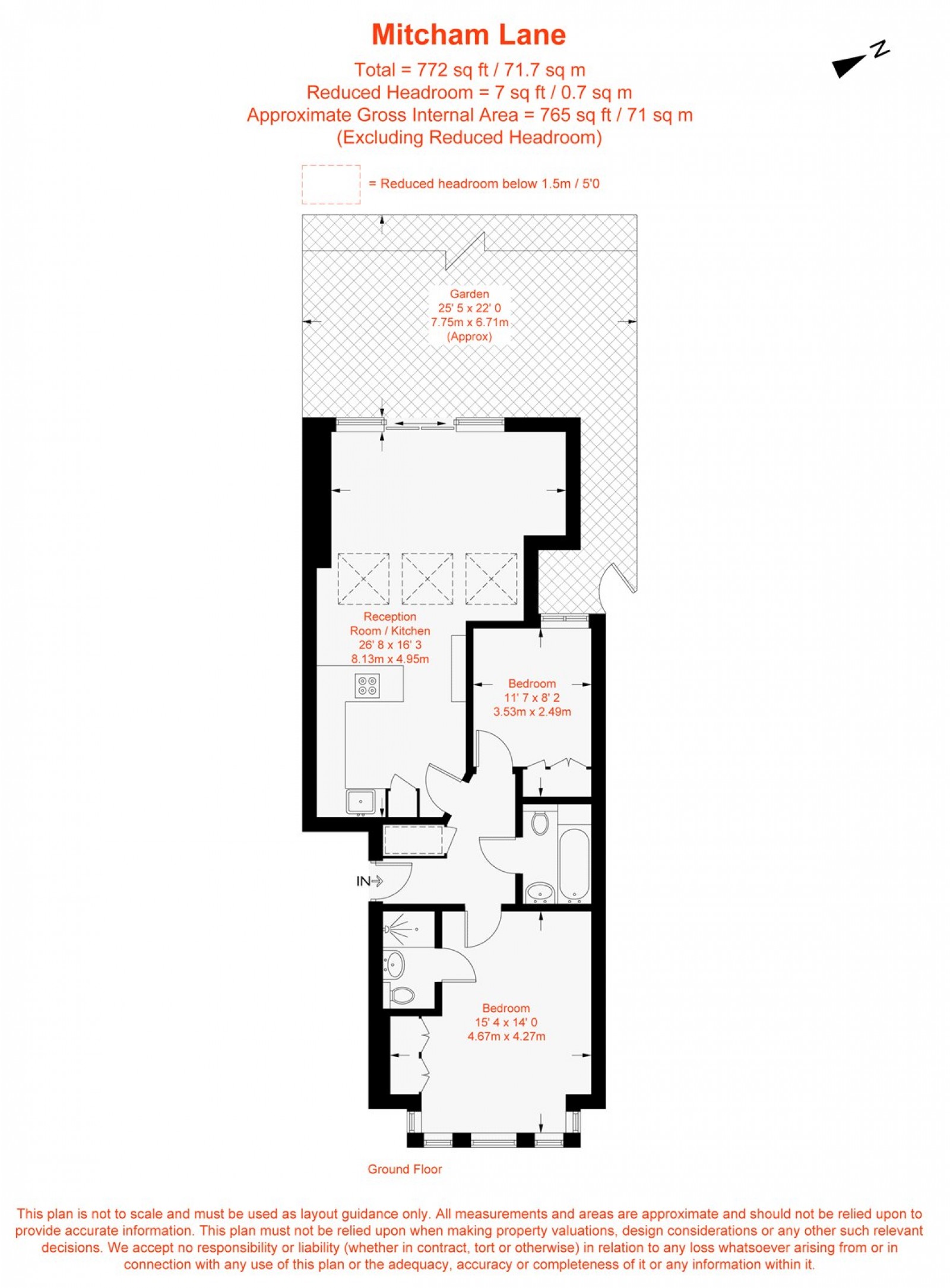 Floorplan for Mitcham Lane, London, SW16