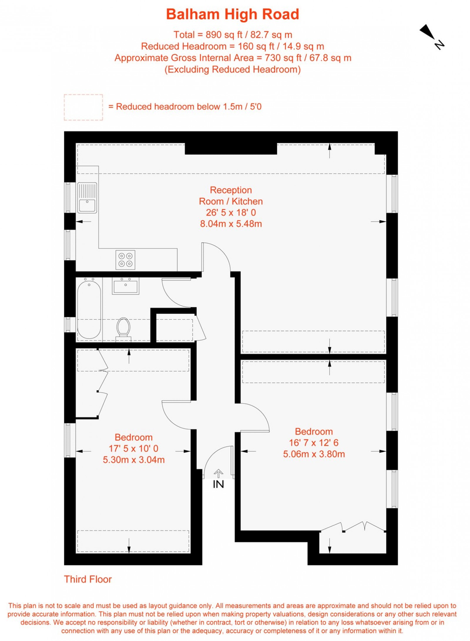 Floorplan for Balham High Road, London, SW12