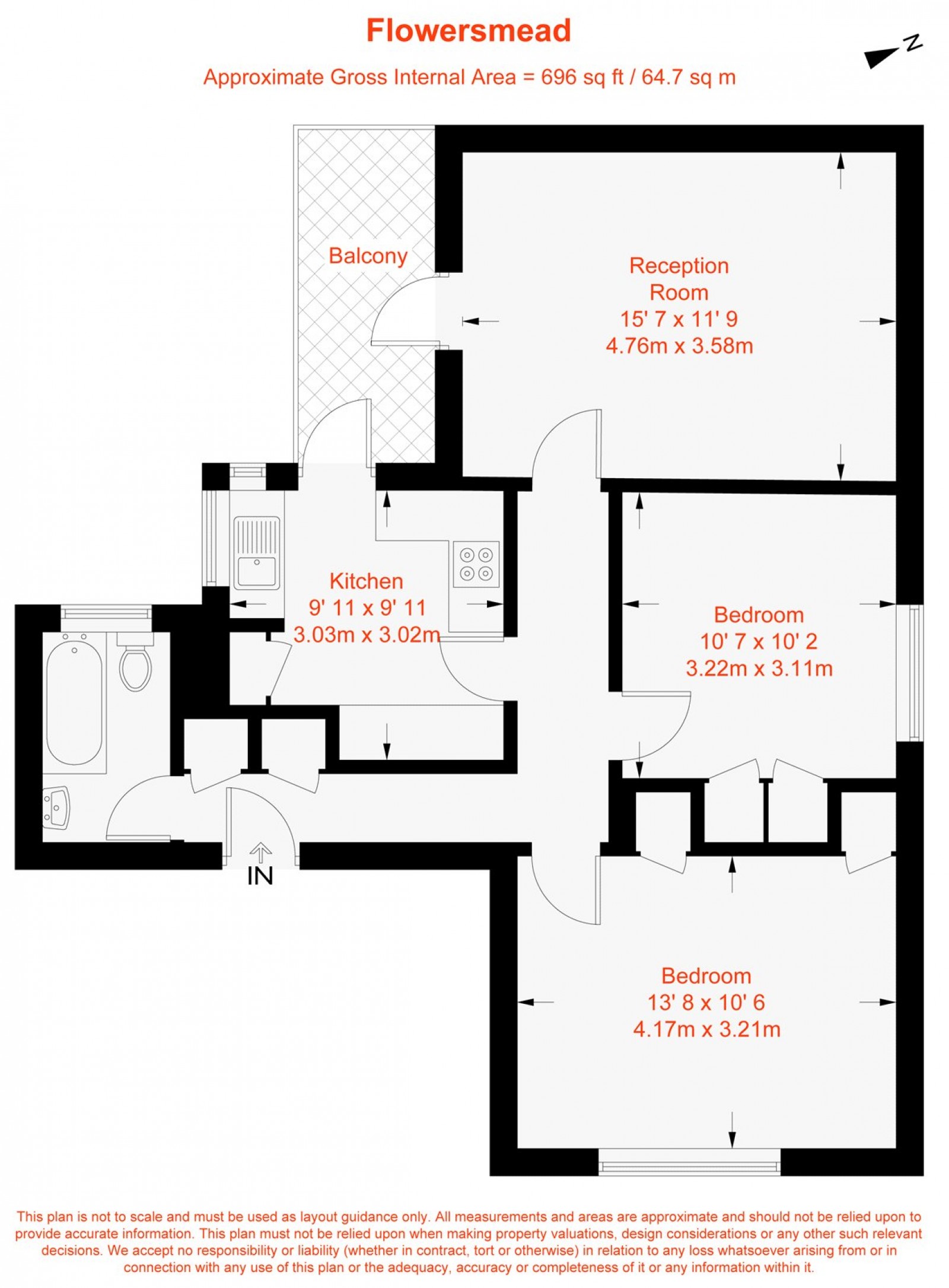 Floorplan for Upper Tooting Park, London, SW17