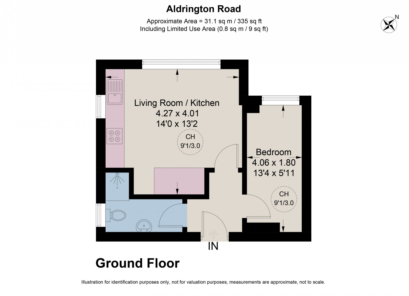 Floorplan for Aldrington Road, London, SW16