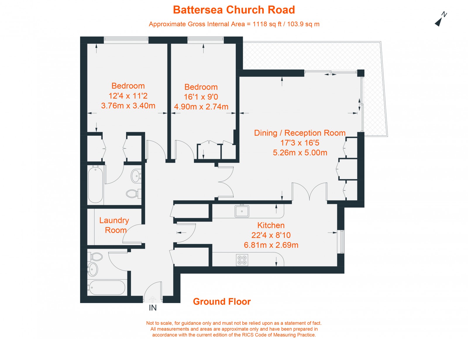 Floorplan for Battersea Church Road, London, SW11