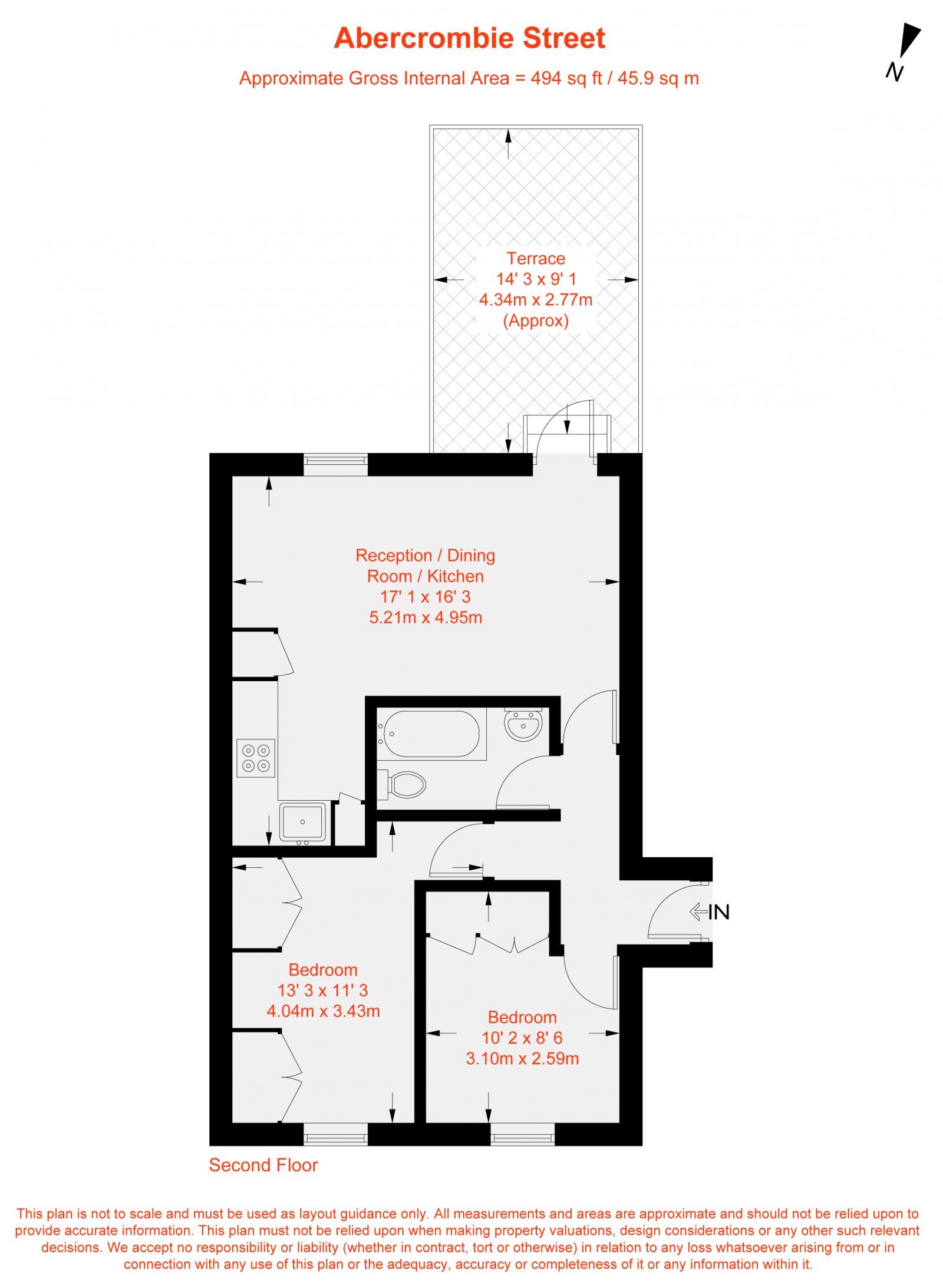 Floorplan for Abercrombie Street, Battersea, SW11
