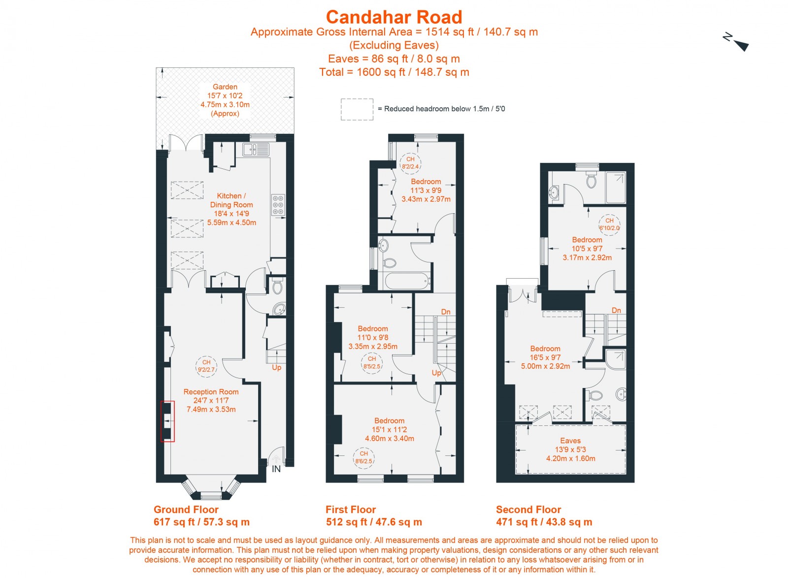 Floorplan for Candahar Road, Battersea, SW11
