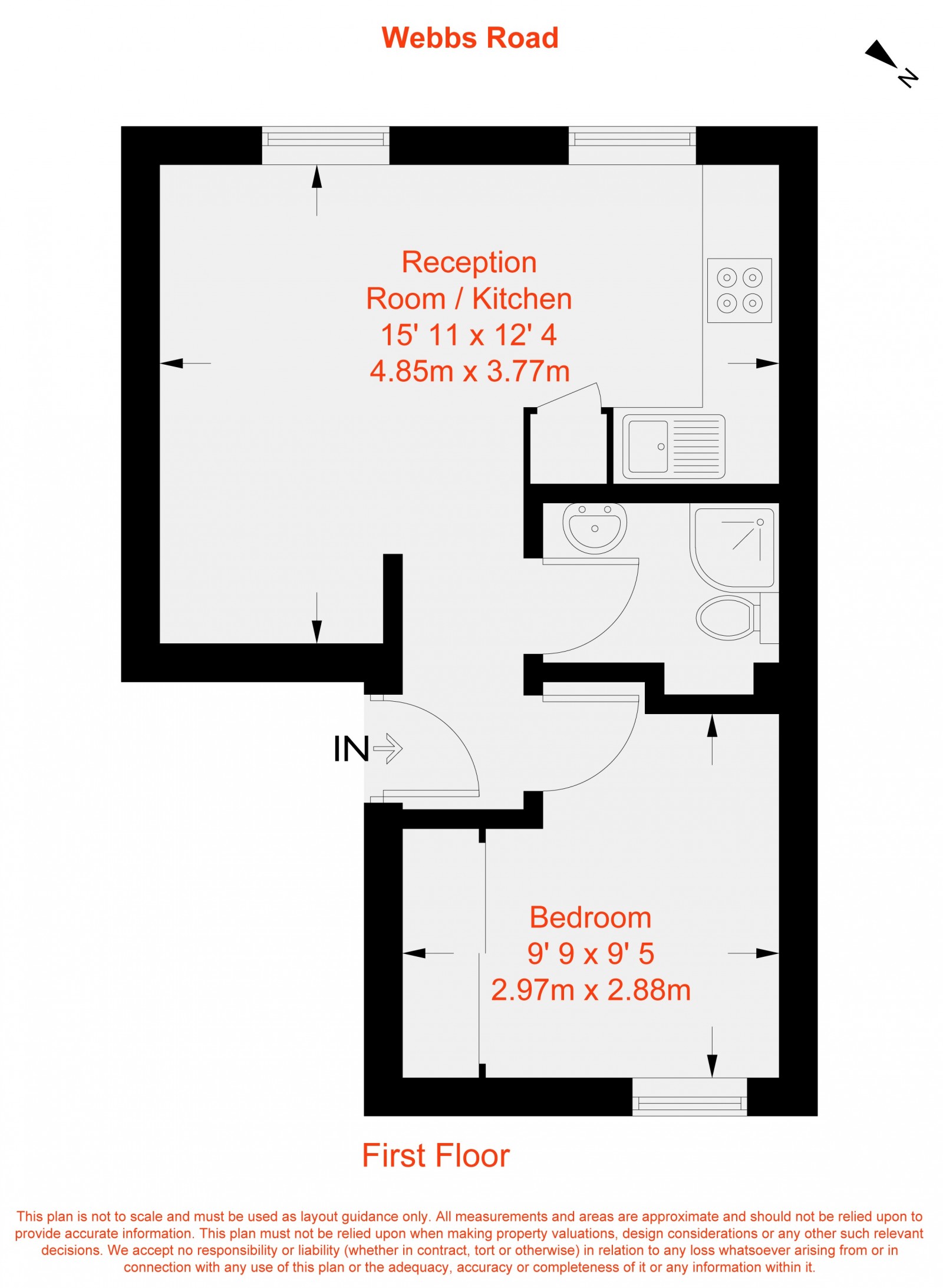 Floorplan for Webb's Road, London, SW11