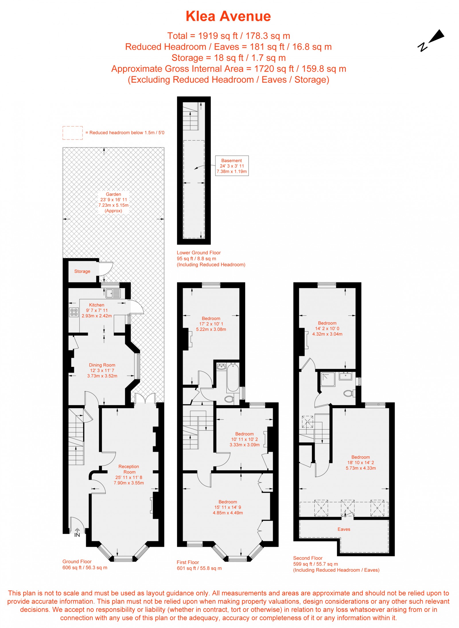 Floorplan for Klea Avenue, Abbeville Village, London, SW4