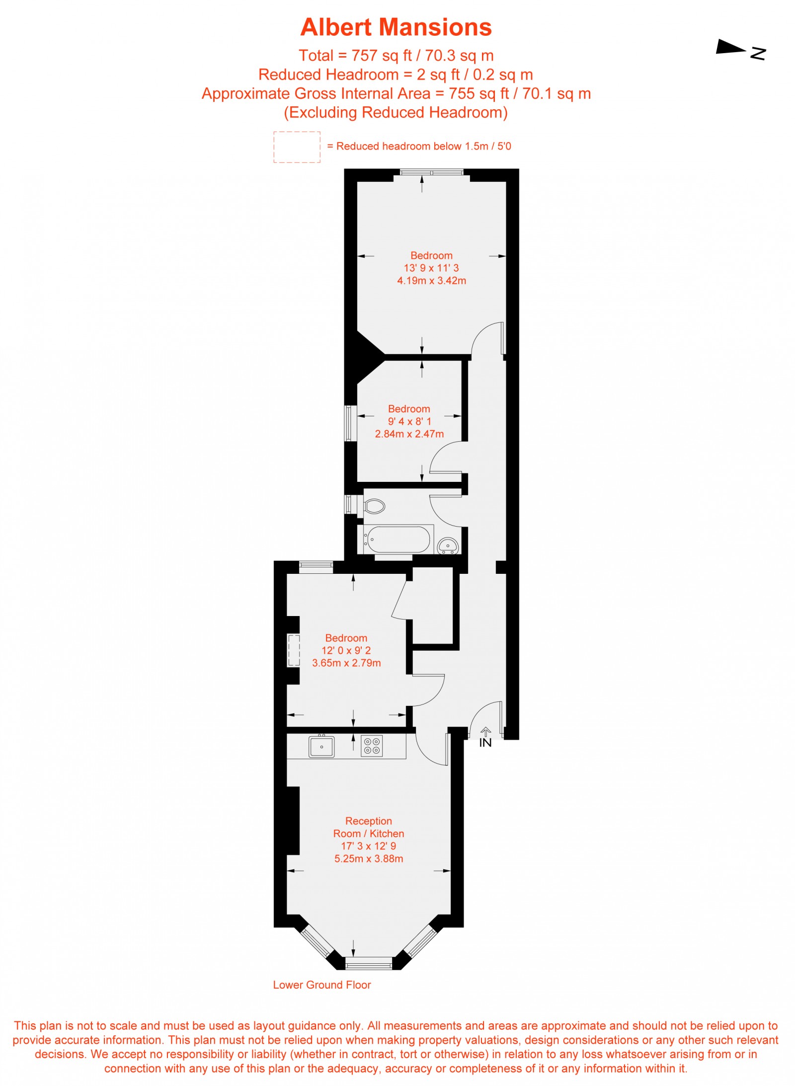 Floorplan for Albert Bridge Road, London, SW11