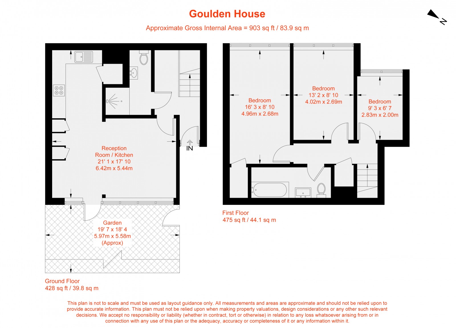 Floorplan for Bullen Street, London, SW11