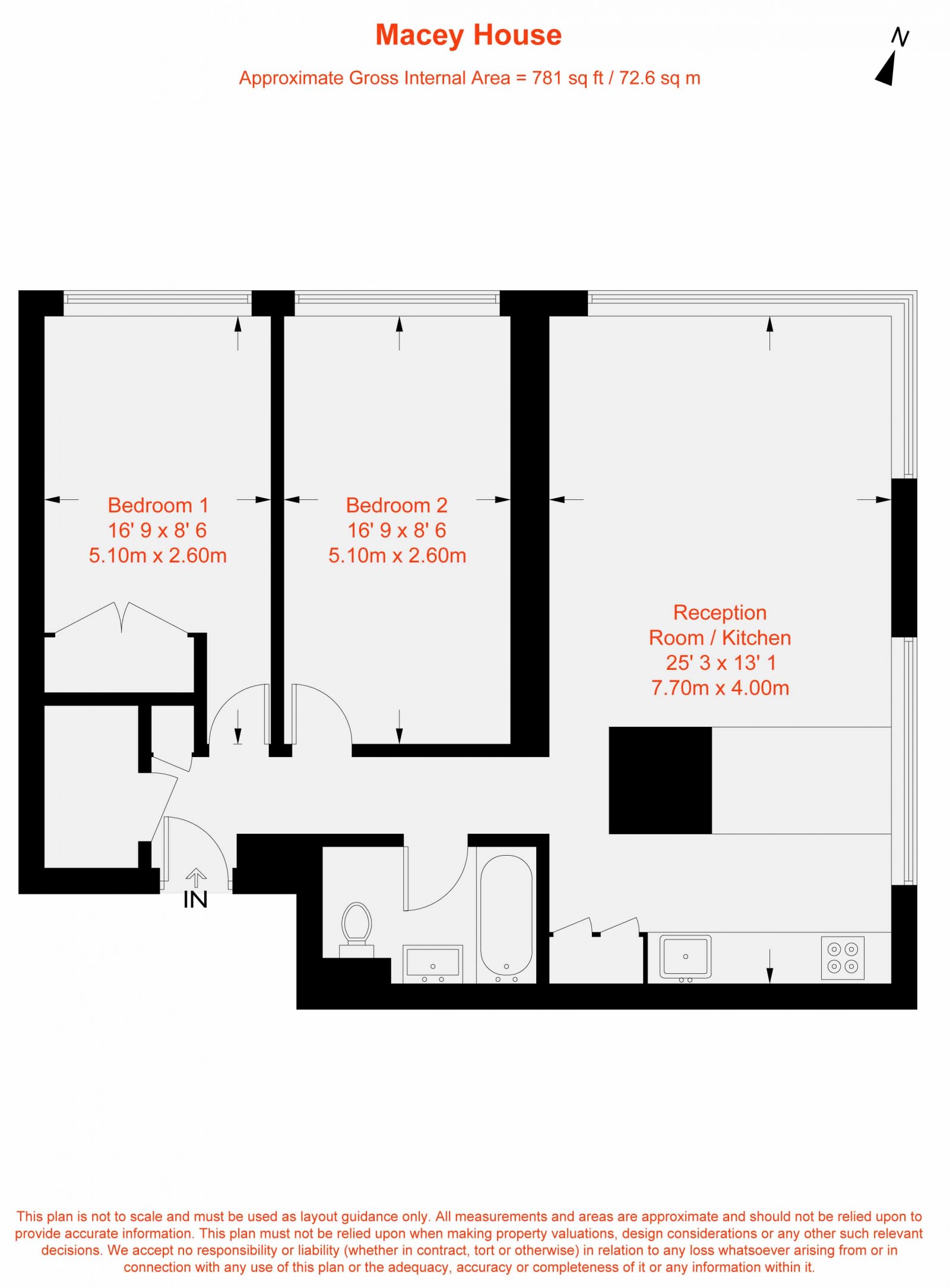 Floorplan for Surrey Lane, London, SW11