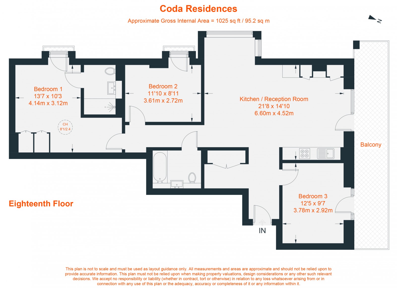 Floorplan for York Place, Battersea, SW11