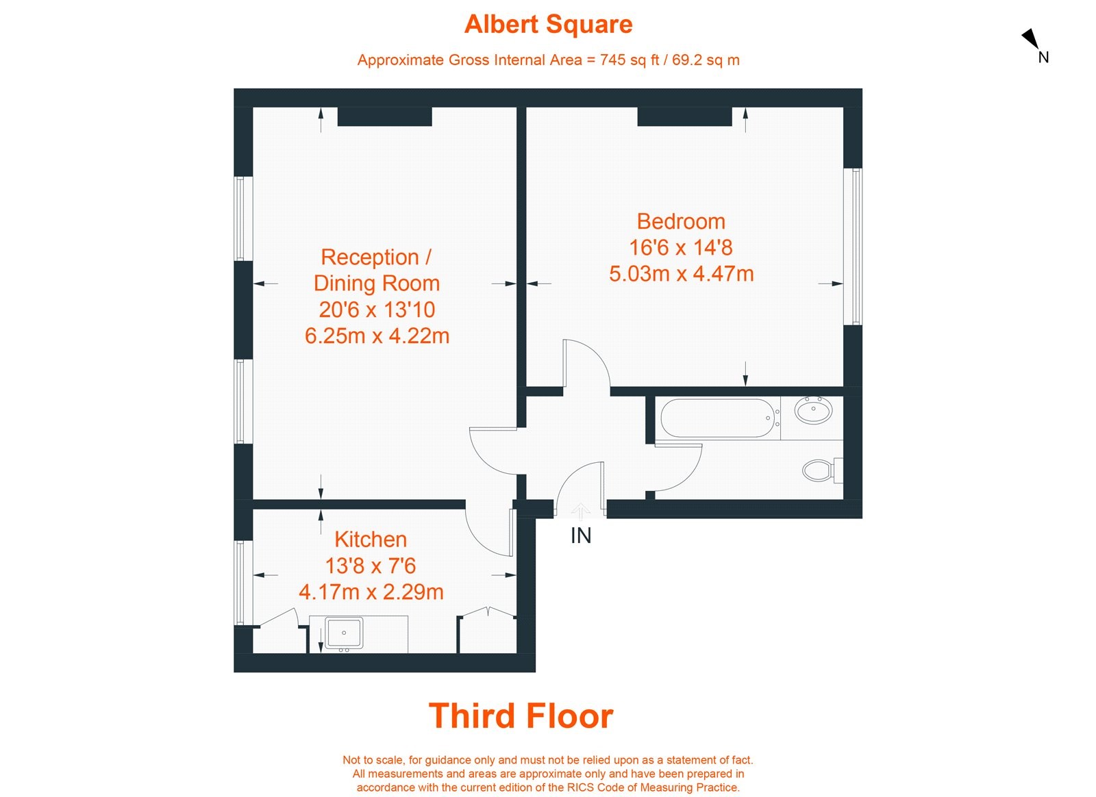 Floorplan for Albert Square, Stockwell, SW8