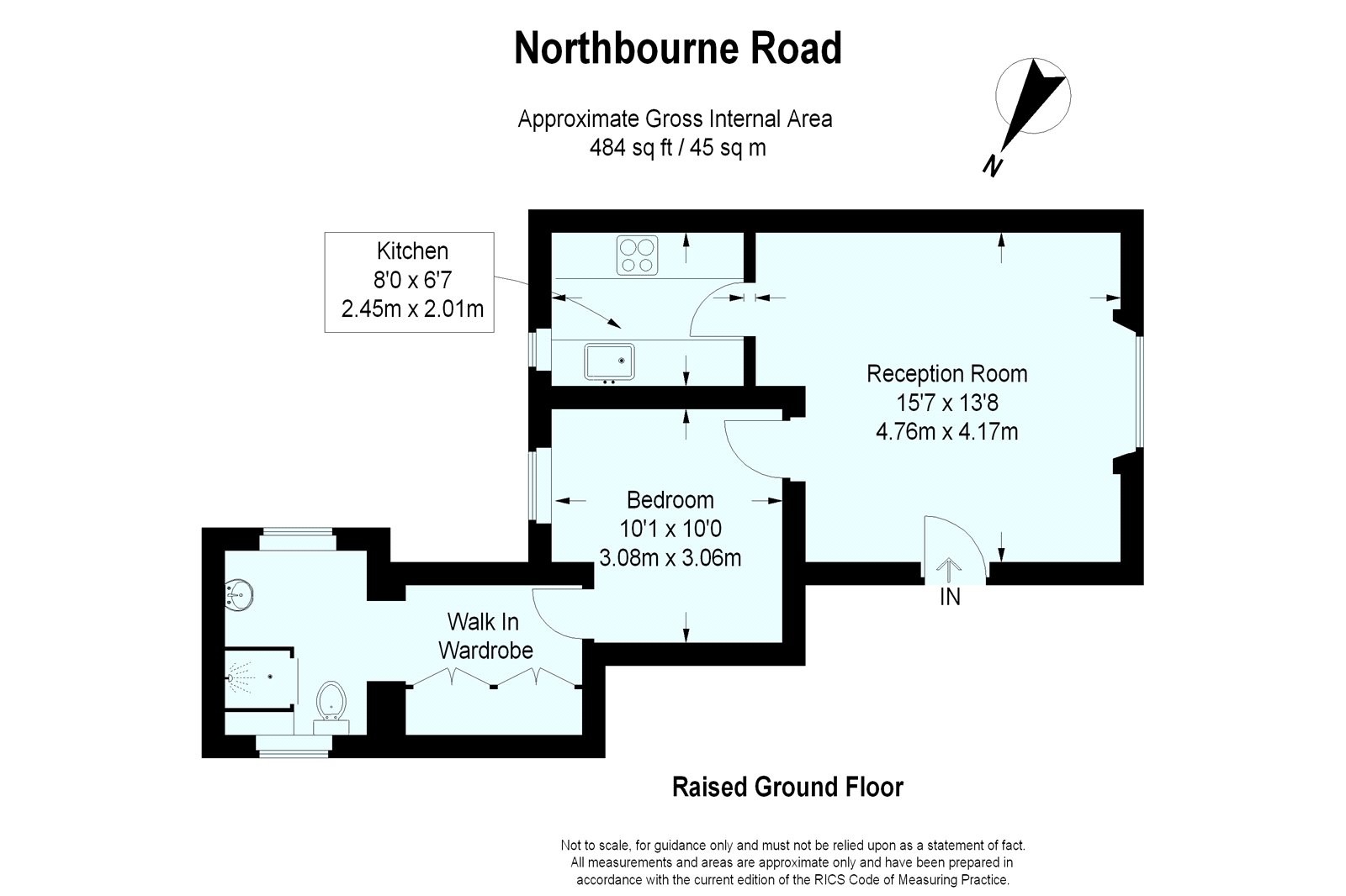 Floorplan for Northbourne Road, London, SW4