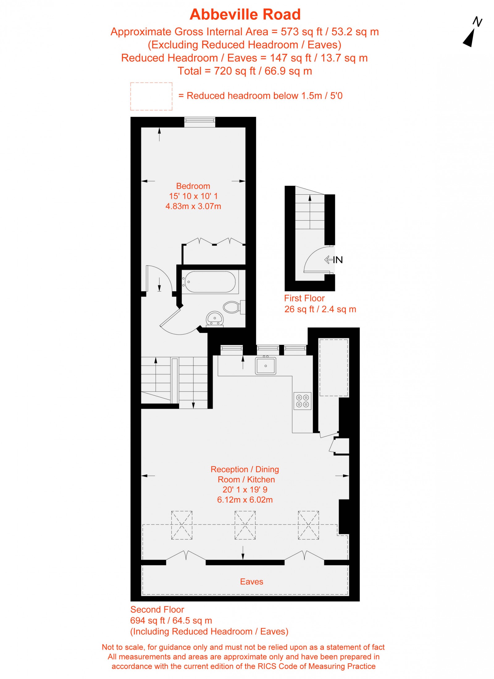 Floorplan for Abbeville Road, London, SW4