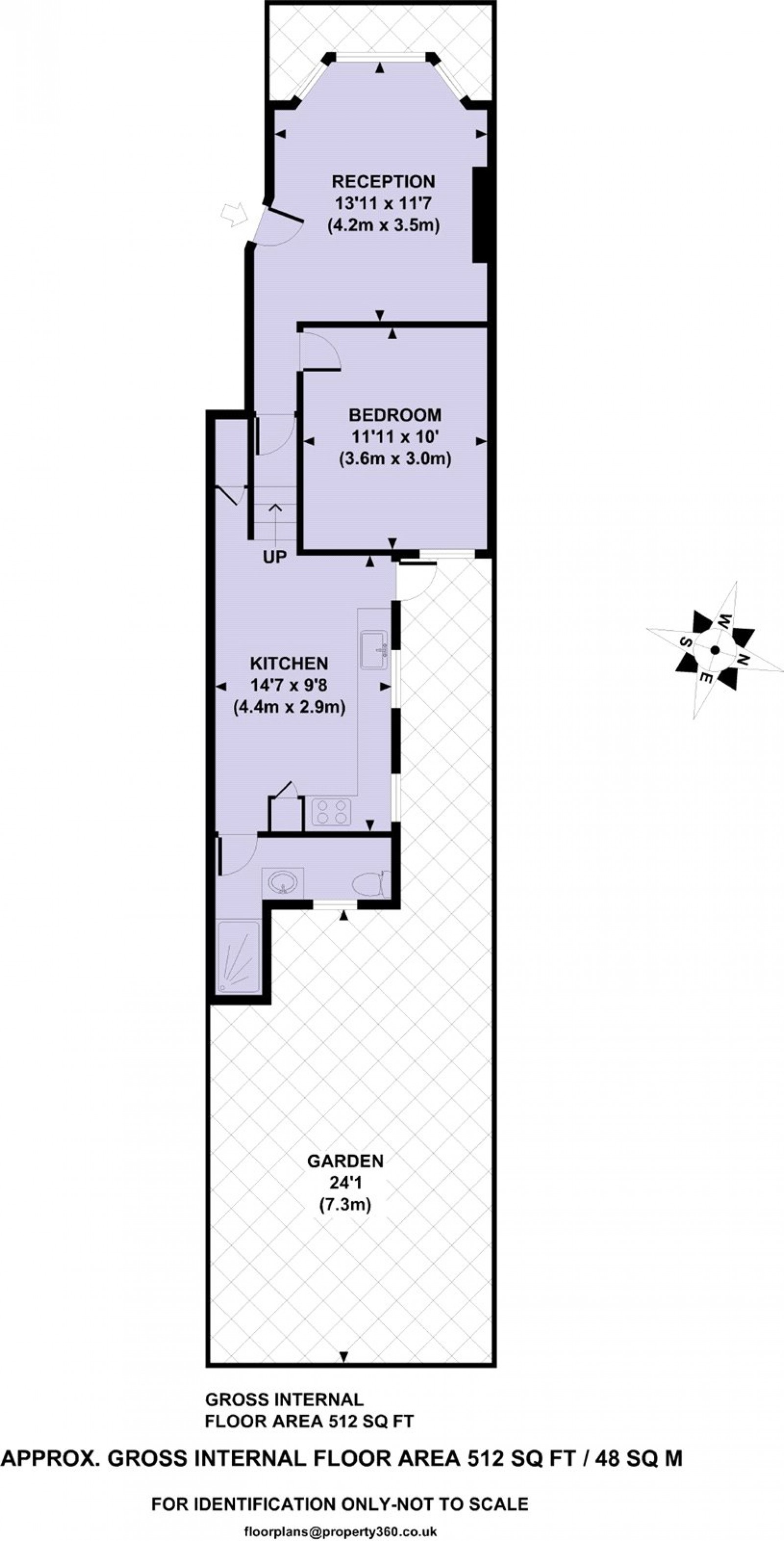 Floorplan for Hargwyne Street, London, SW9